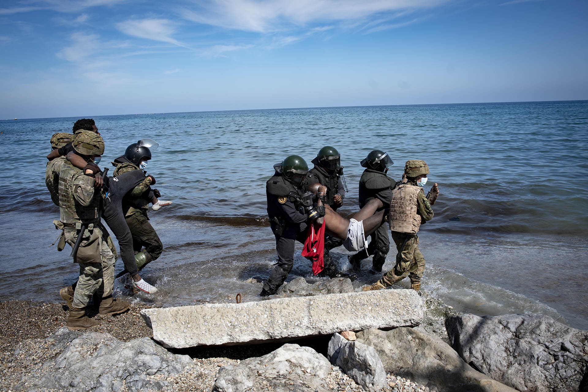 Refugiados que llegan a España