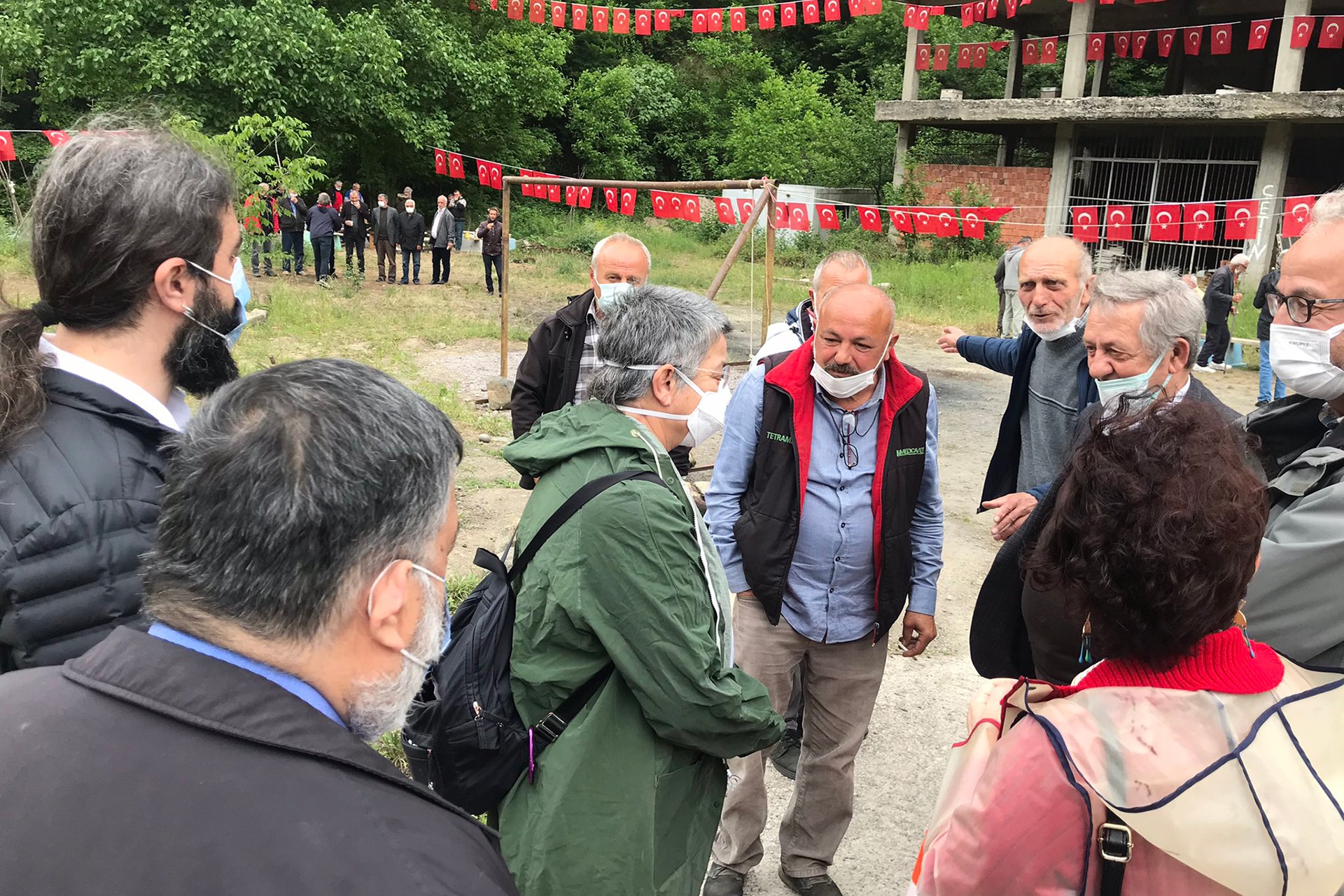 Şebnem Korur Fincancı ve heyet İkizdere'de.