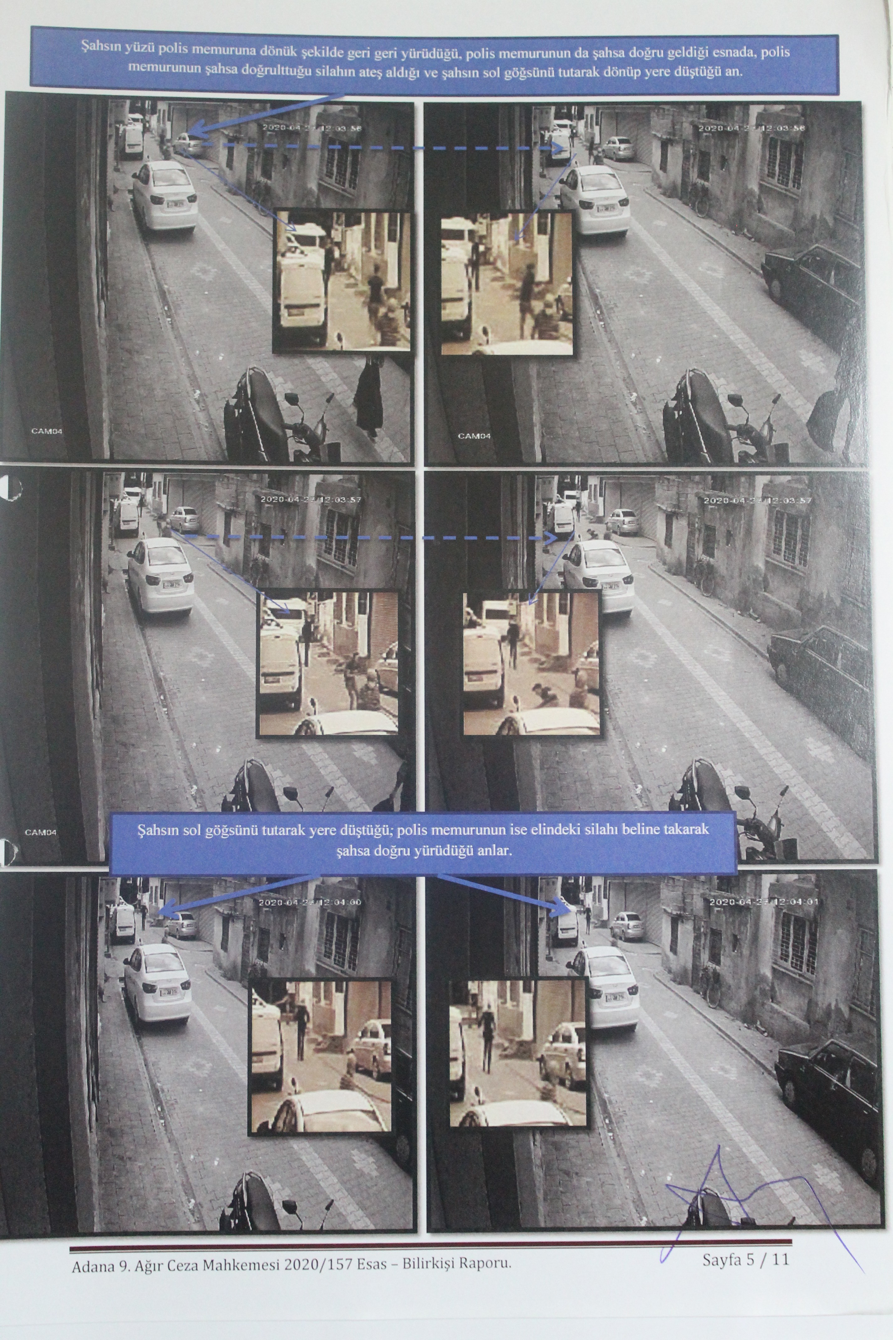 Ali El Hemdan'ın vurulduğu ana dair görüntüler
