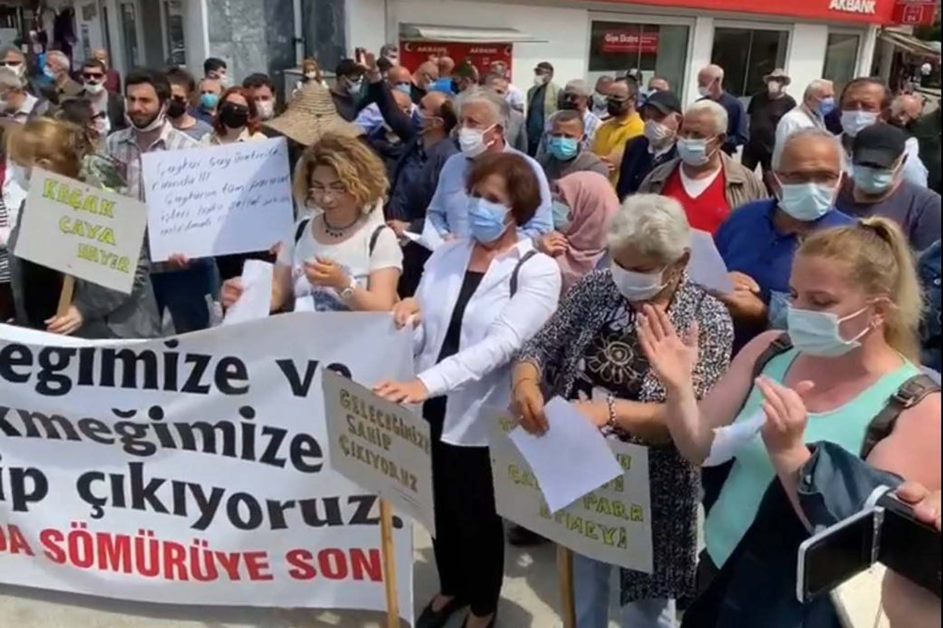 Ardeşen'de çay kotası protesto edildi