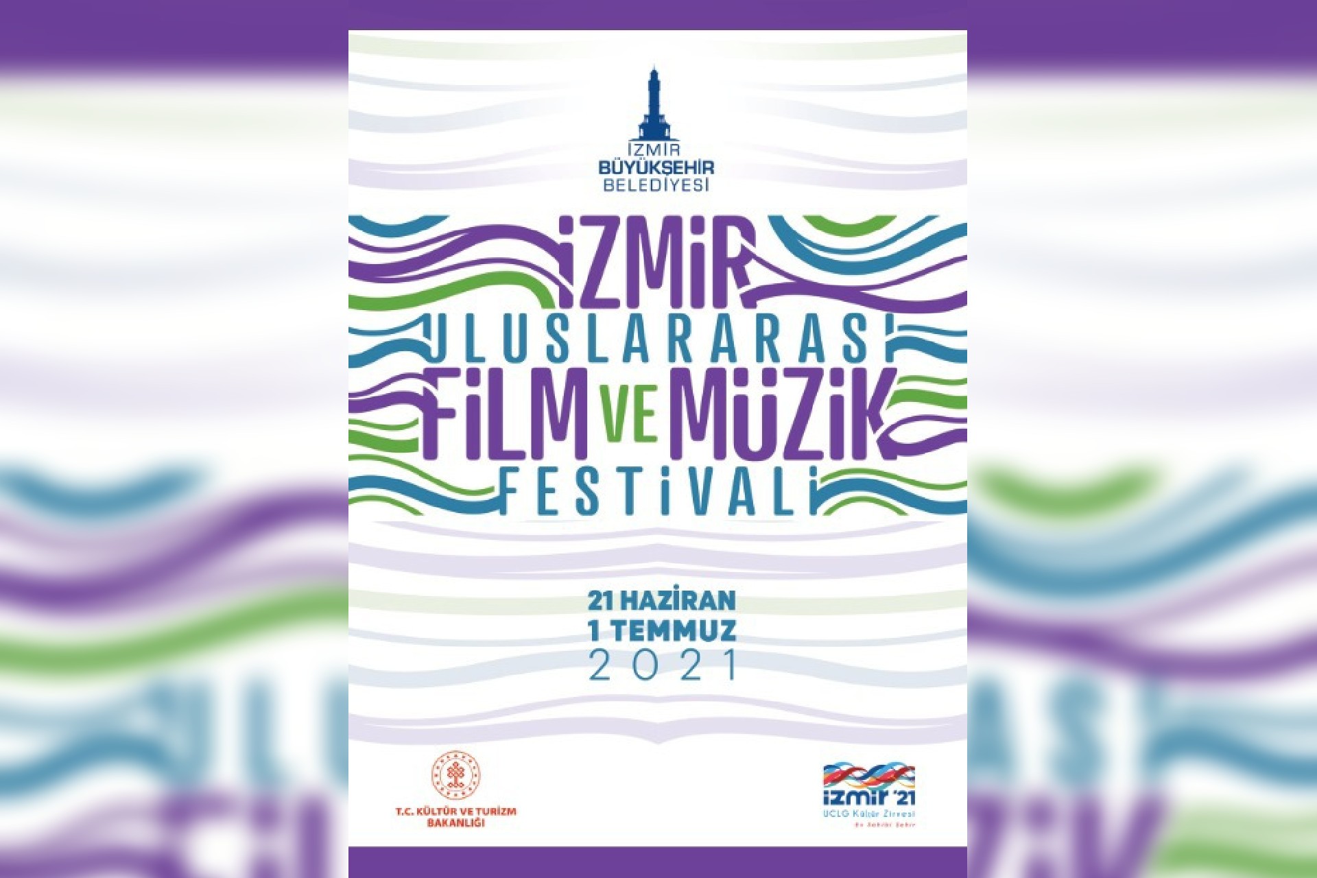 İzmir Uluslararası Film ve Müzik Festivali afişi 