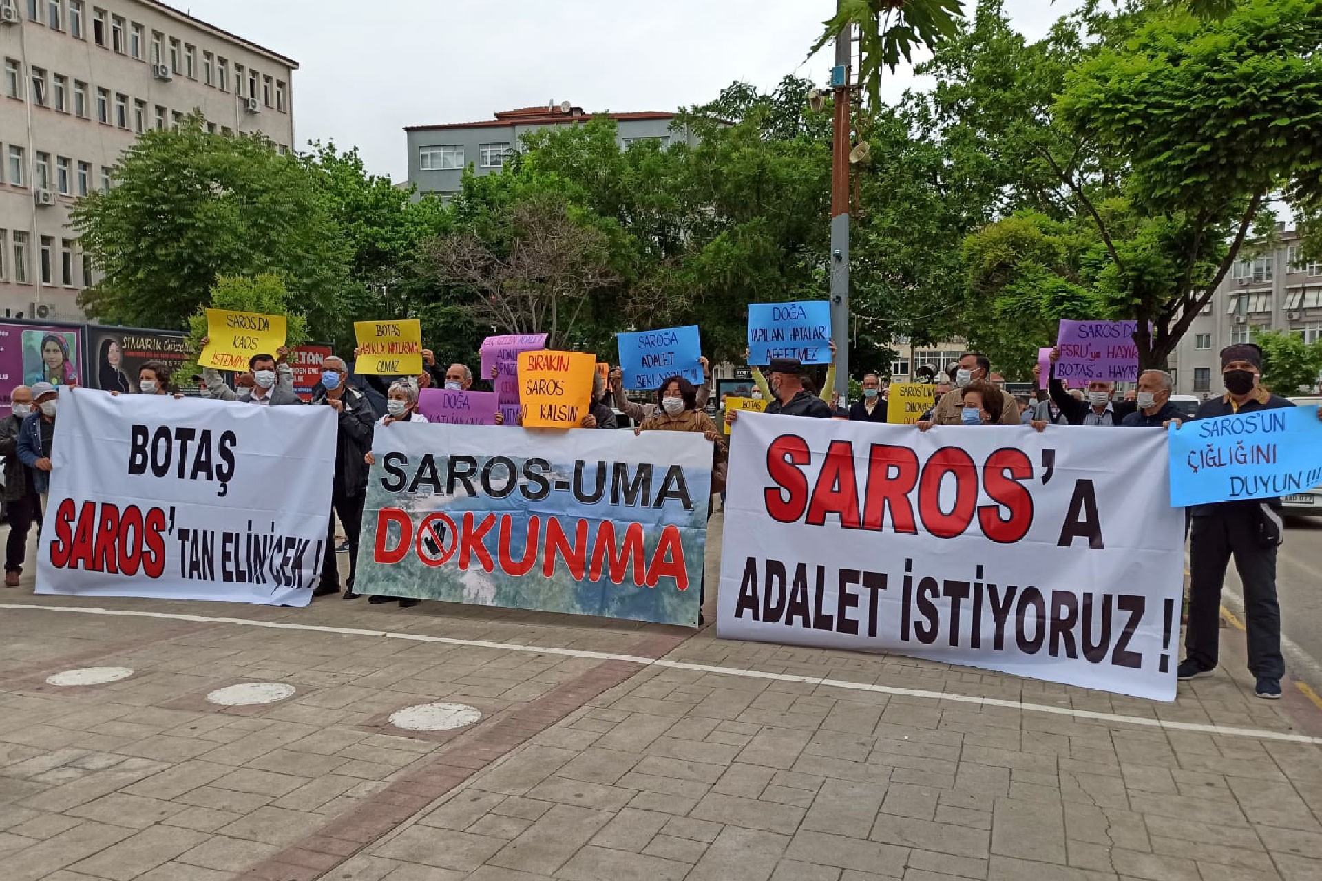 Keşan'da Saros Körfezi eylemi: "BOTAŞ elini çek!"