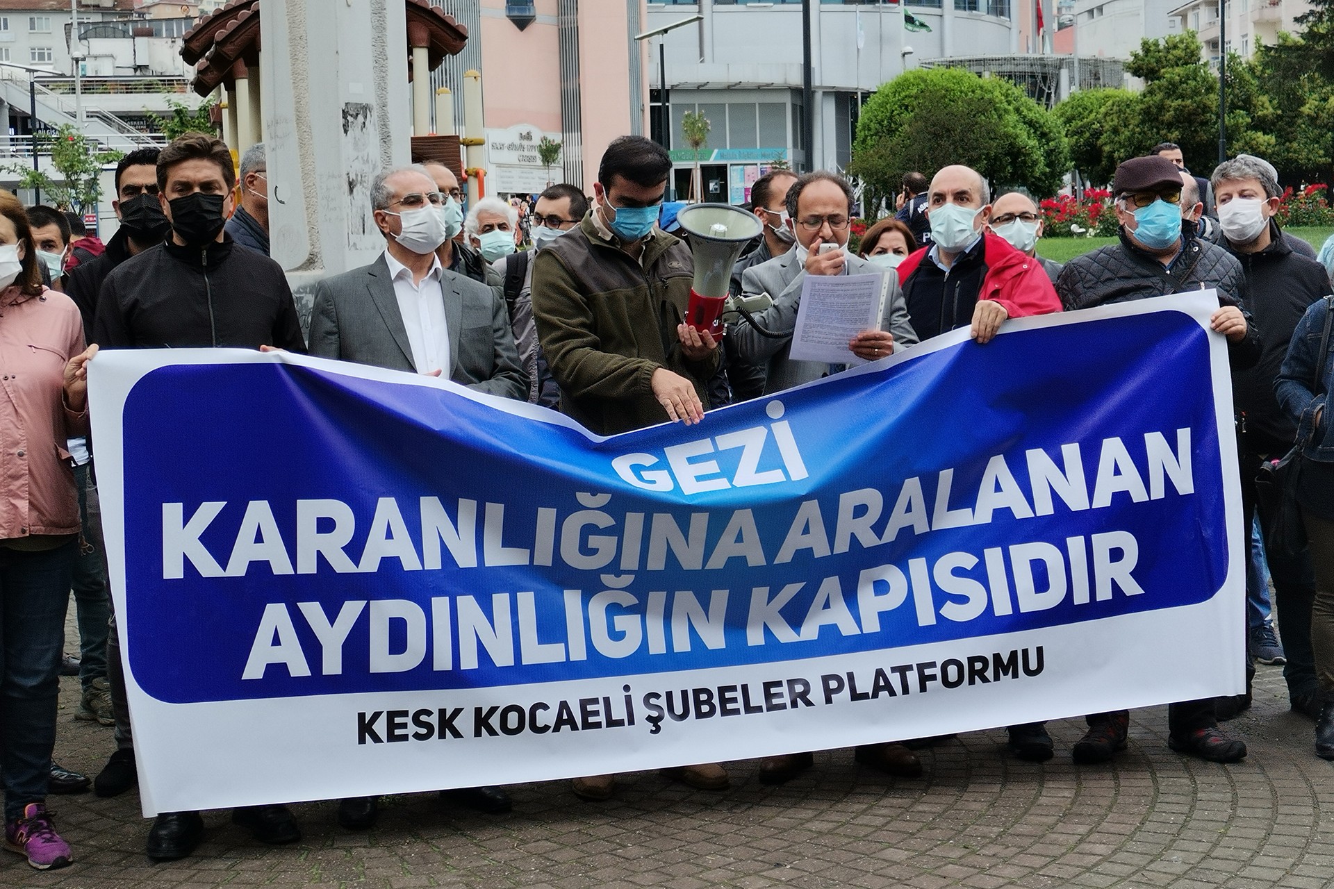 KESK Kocaeli Şubeler Platformu Gezi direnişinin 8'inci yıl dönümünde basın açıklaması yaptı.