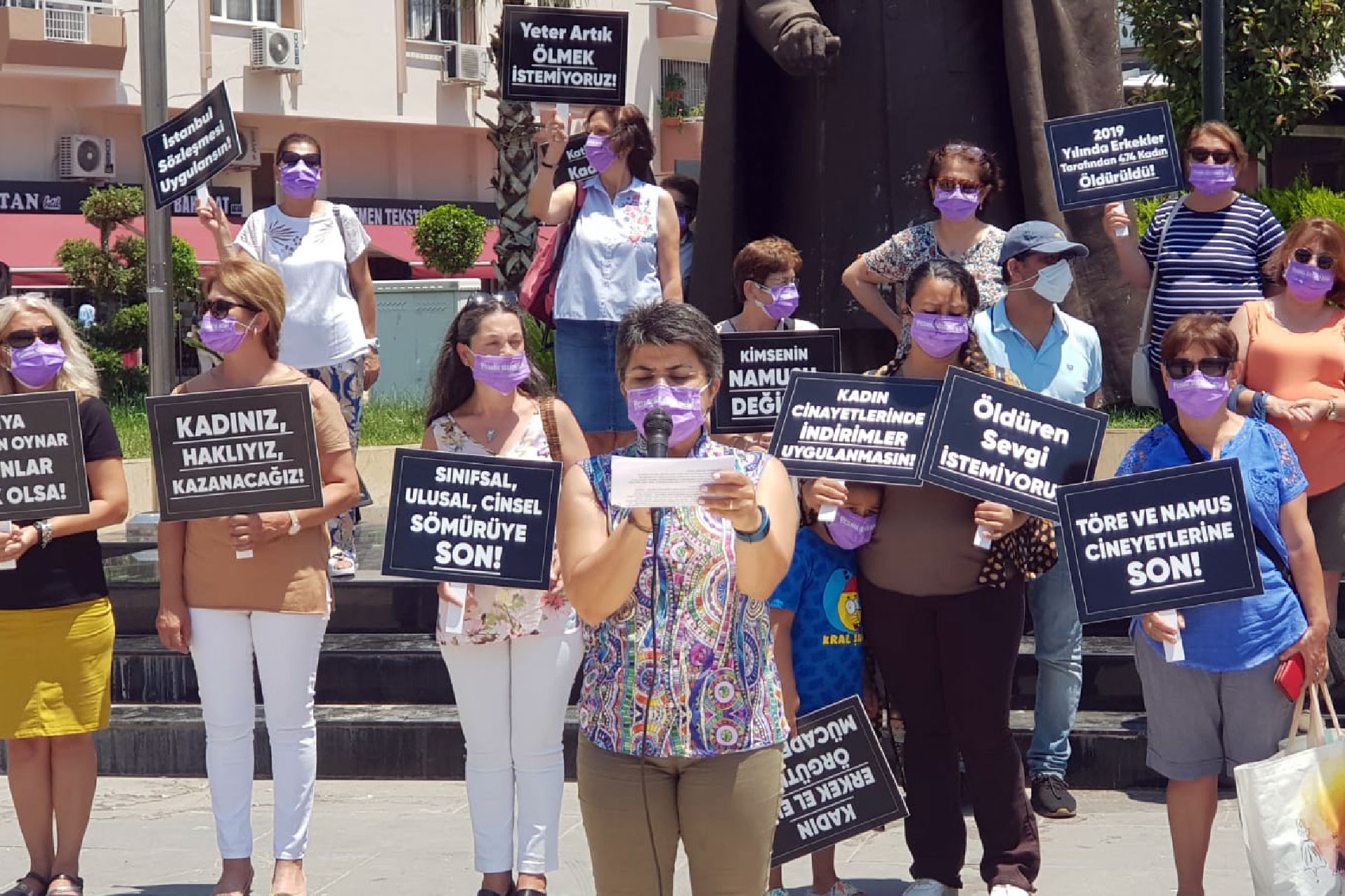 Narlıdereli kadınlar: İstanbul Sözleşmesi’nden vazgeçmiyoruz