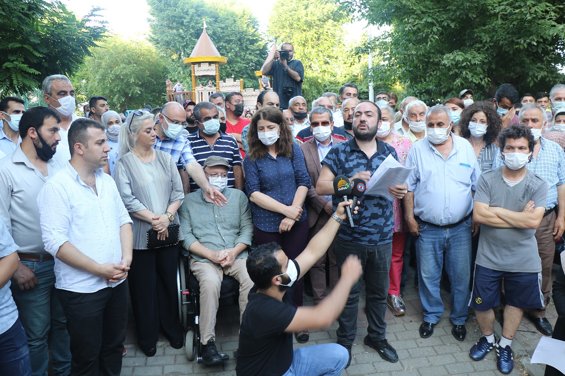 Tozkoparan Mahallesi’nde kentsel dönüşüm projesine tepki 