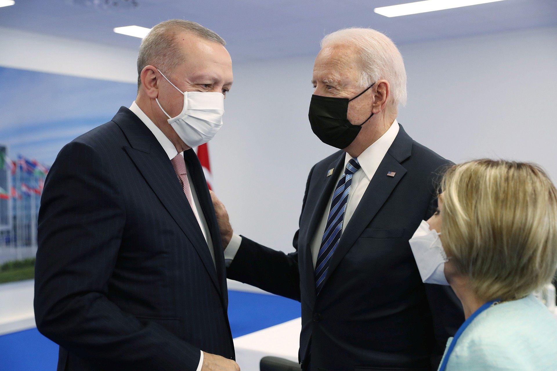 Cumhurbaşkanı Recep Tayyip Erdoğan ve ABD Başkanı Joe Biden.