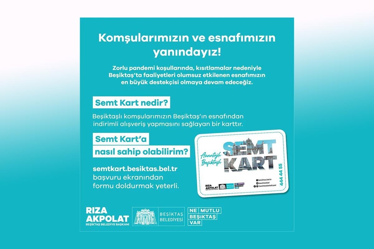 Beşiktaş Belediyesinin semt kart tanıtımı