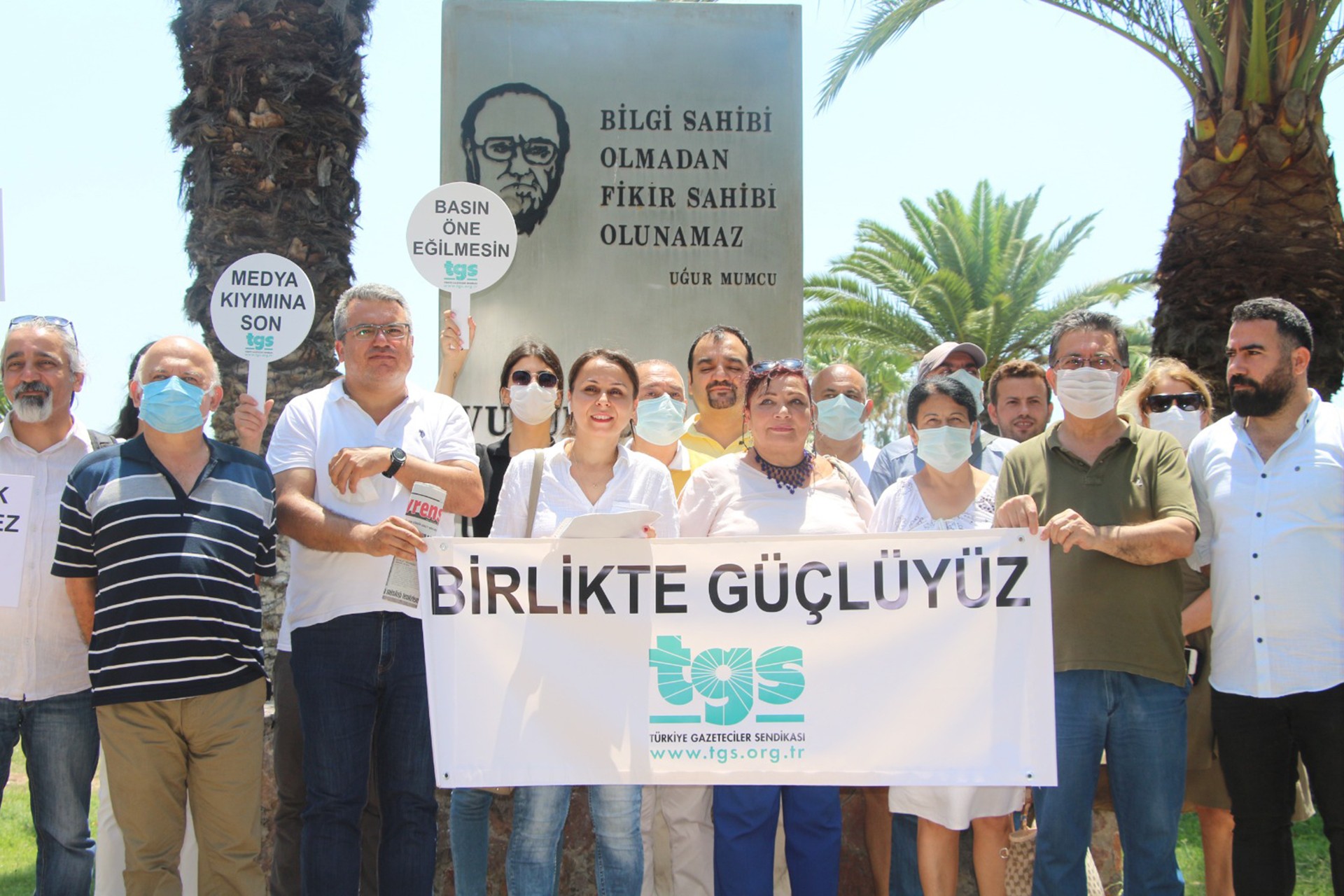 TGS üyelerinin Mersin'deki açıklaması