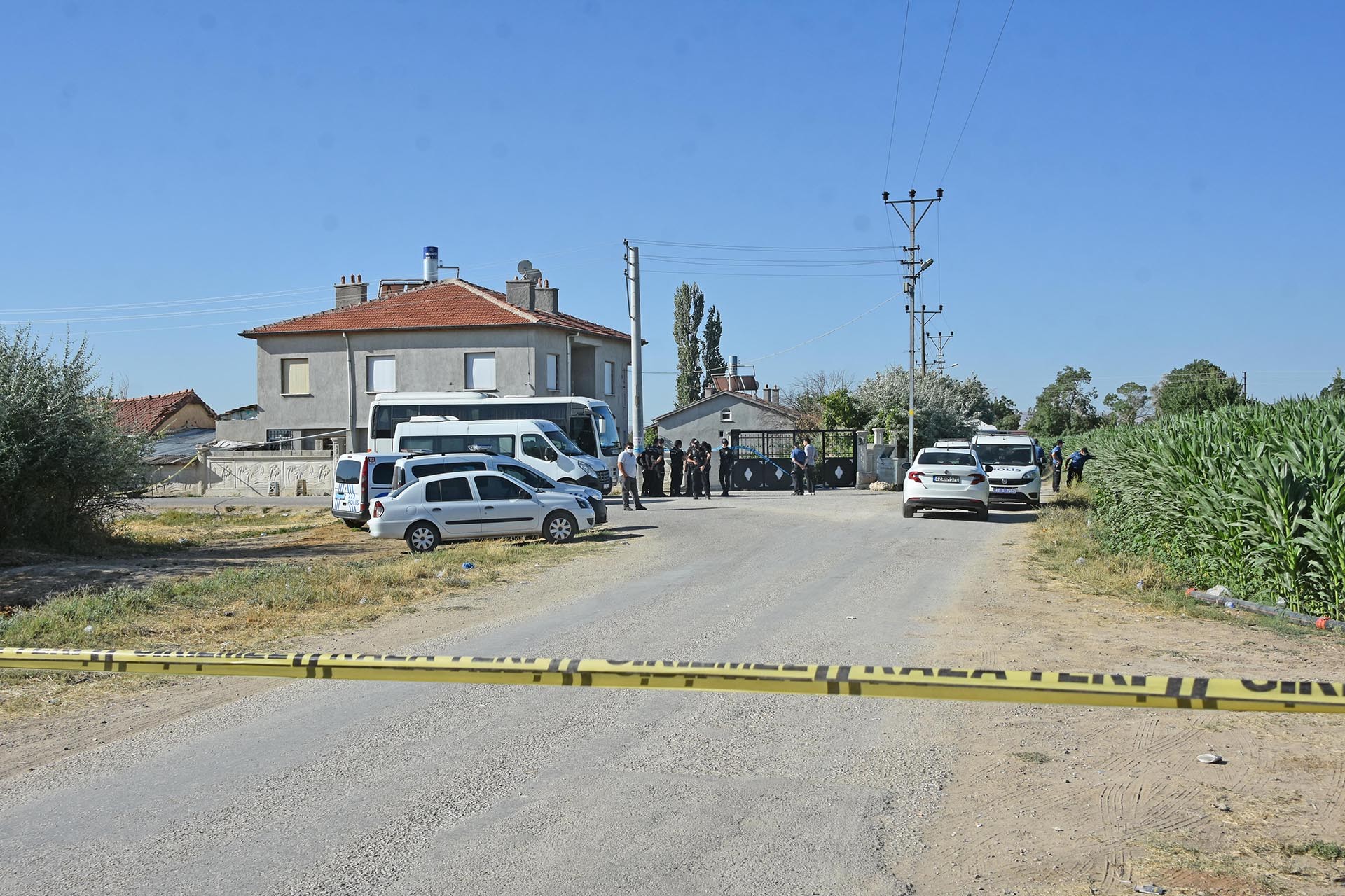 Konya'da Dedeoğulları ailesinin uzaktan görünümü