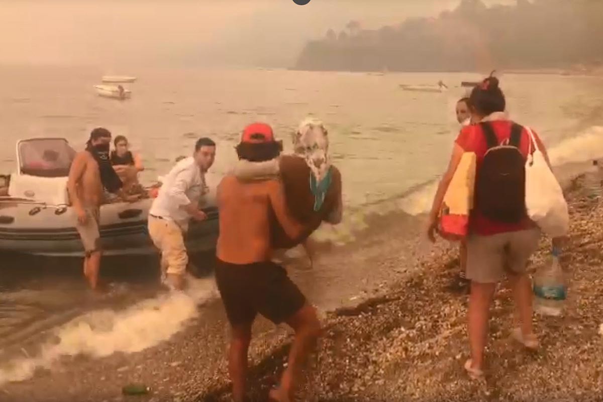 Bodrum Mazı'da yangın