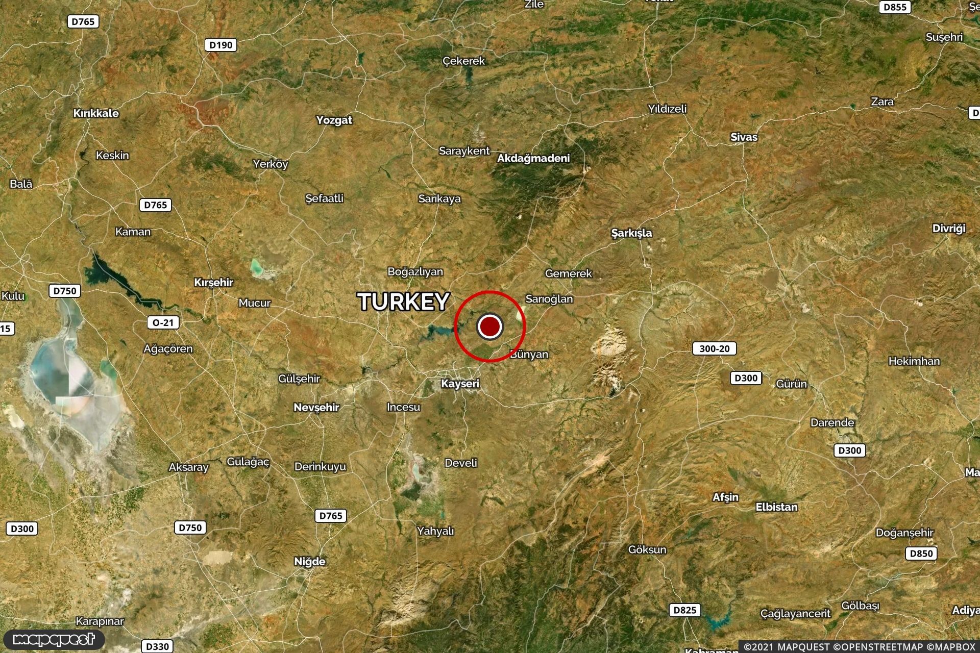 kayseri de 4 1 buyuklugunde deprem meydana geldi evrensel