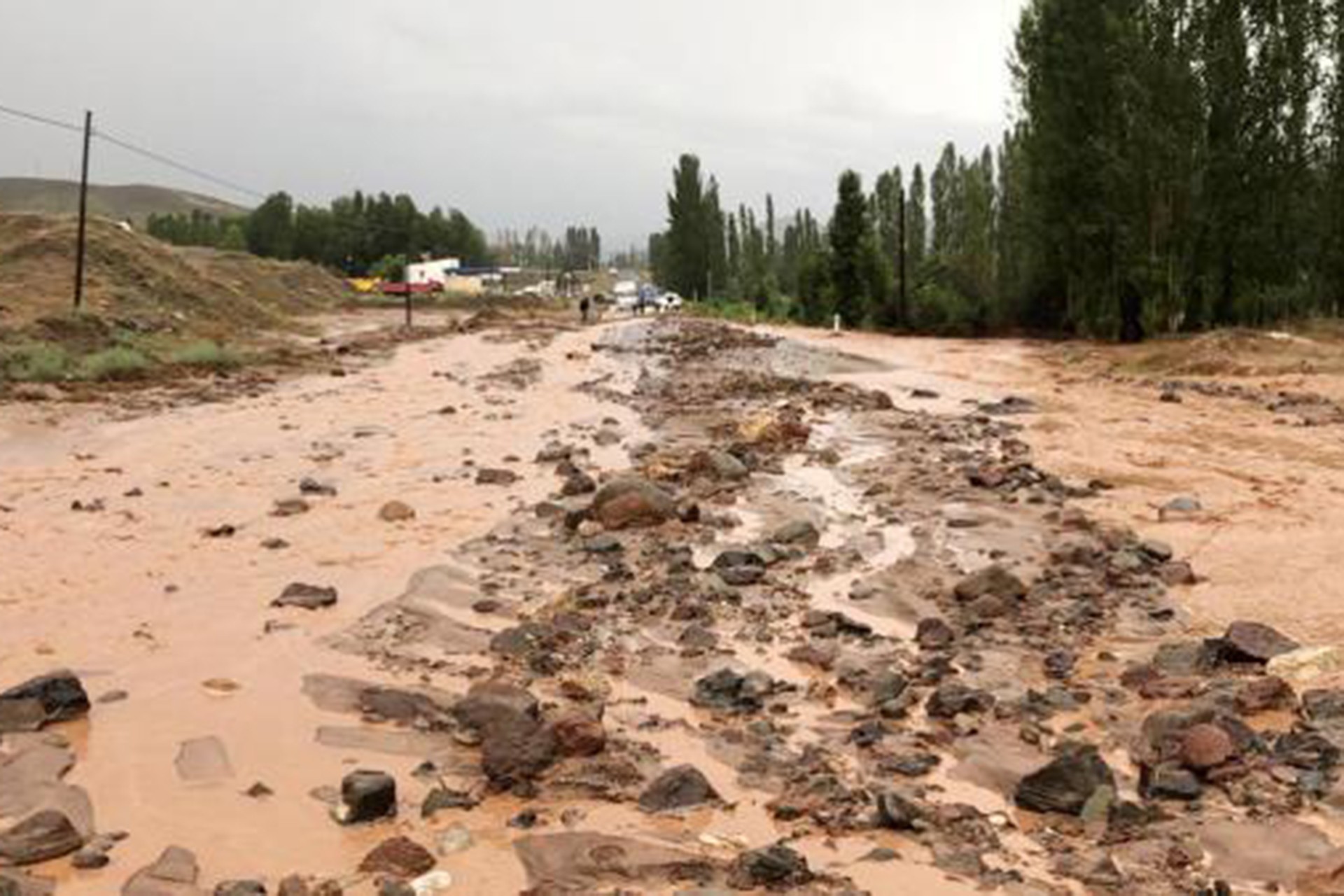 Erzurum'da meydana gelen selden bir fotoğraf.