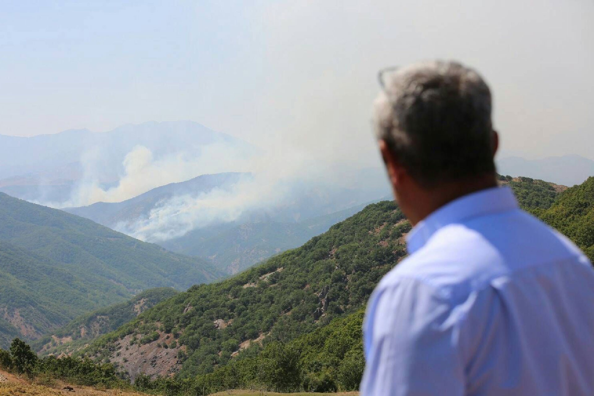 Fatih Mehmet Maçoğlu, yangın bölgesine