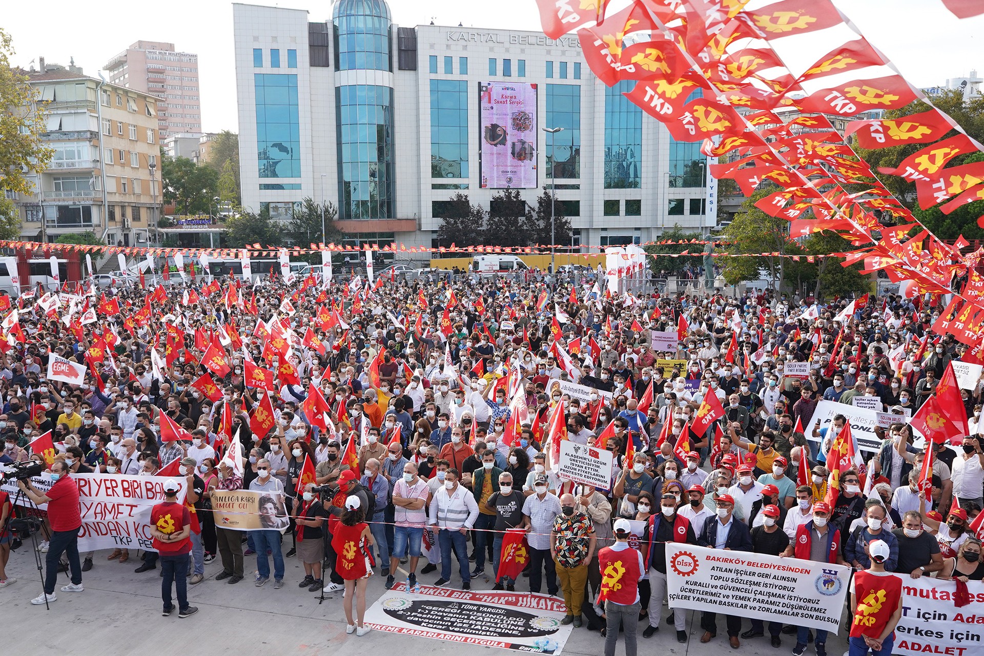 TKP üyeleri miting yaptı