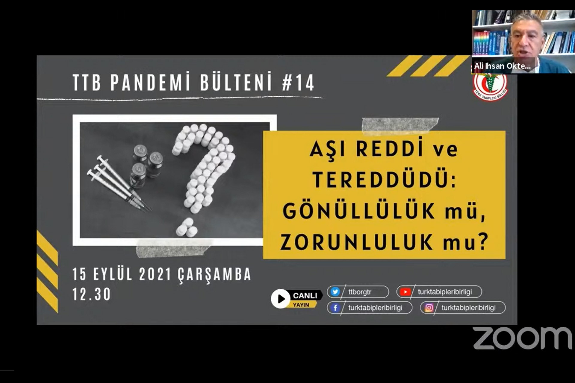 TTB'nin Pandemi Bülteni yayını