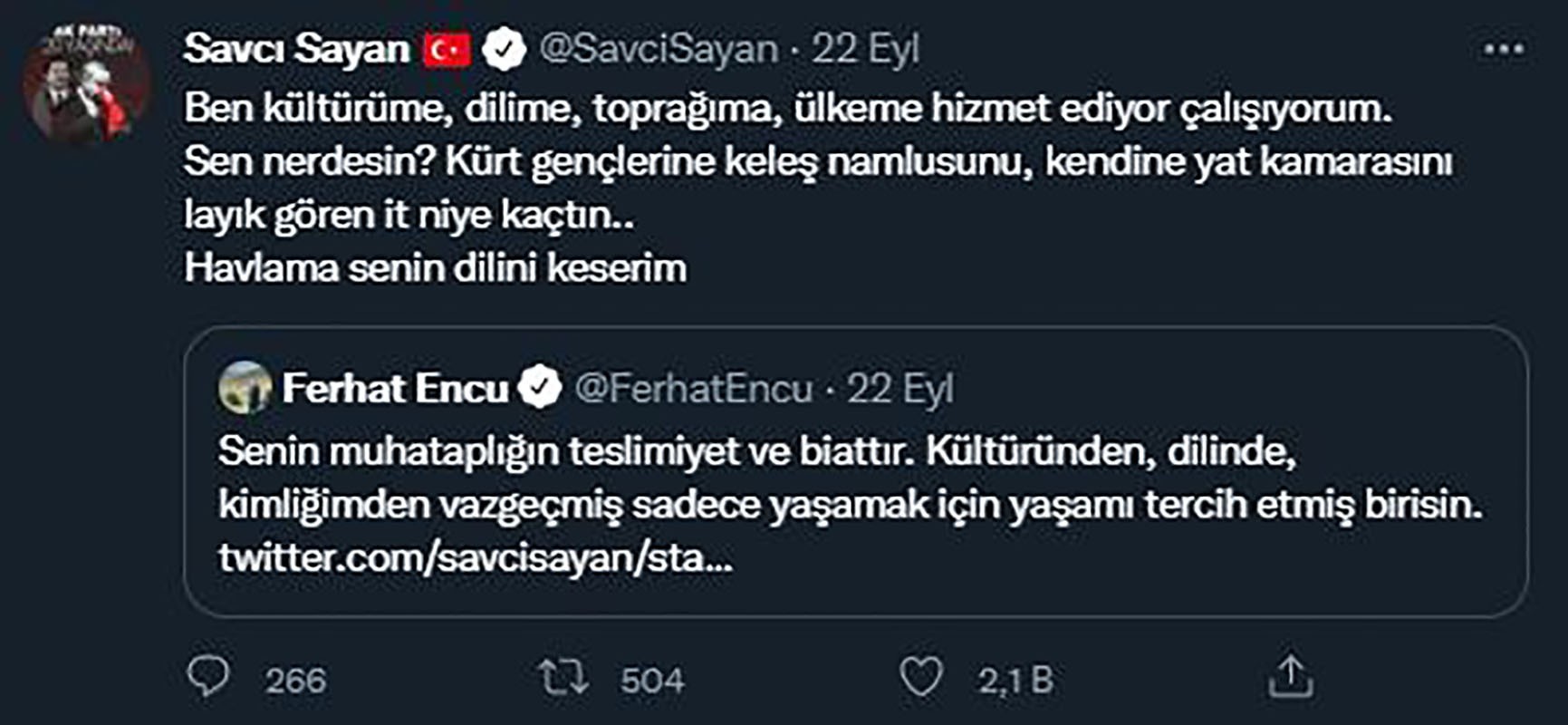 Savcı Sayanın ilgili tweeti