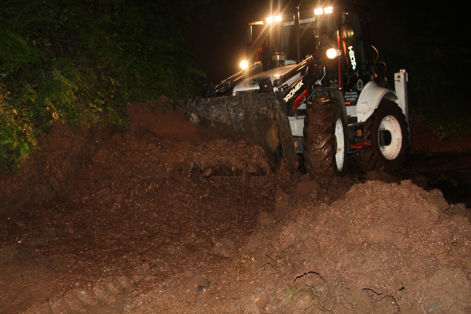 Giresun'da heyelan 