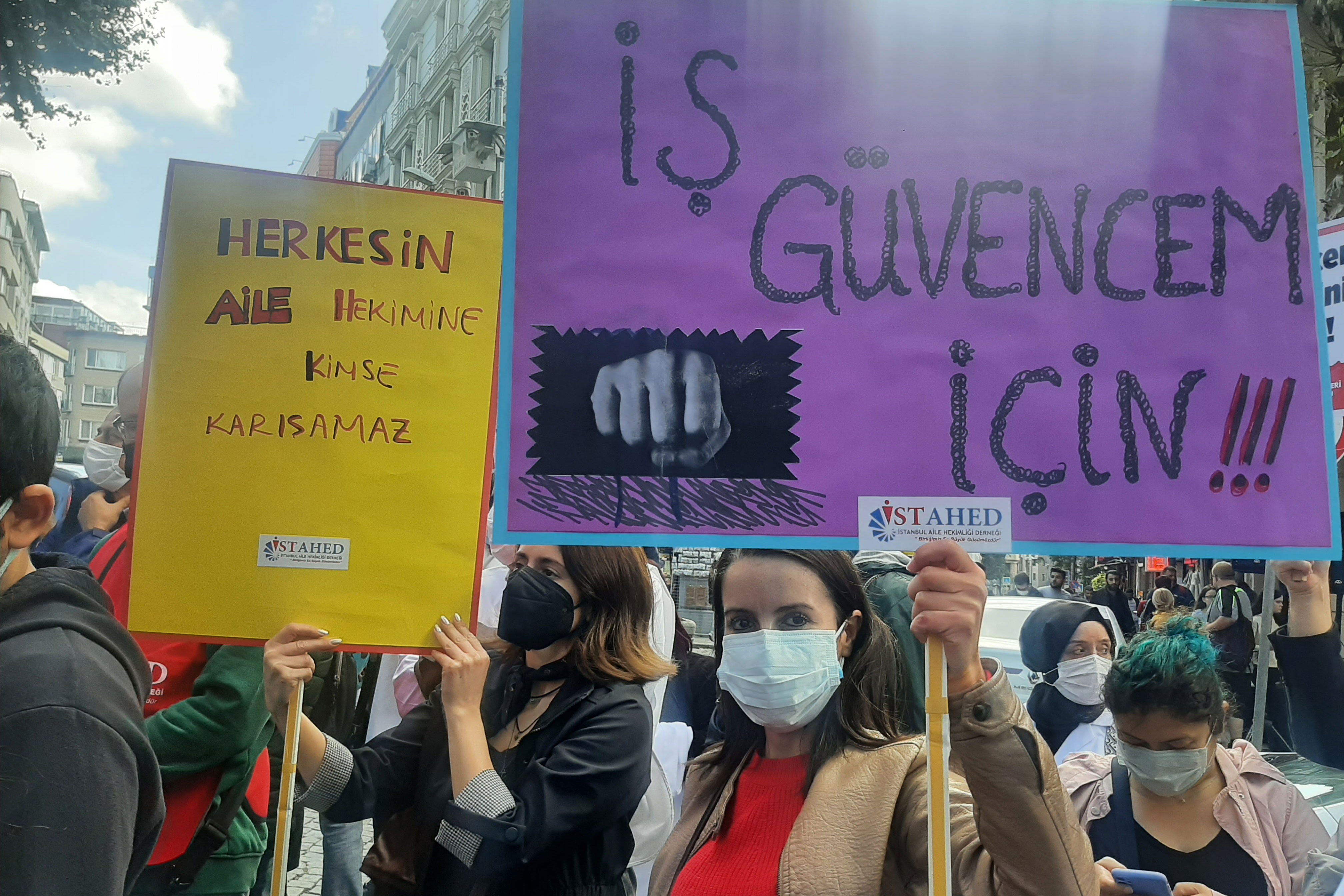 İstanbul'da aile hekimlerinin açıklaması.