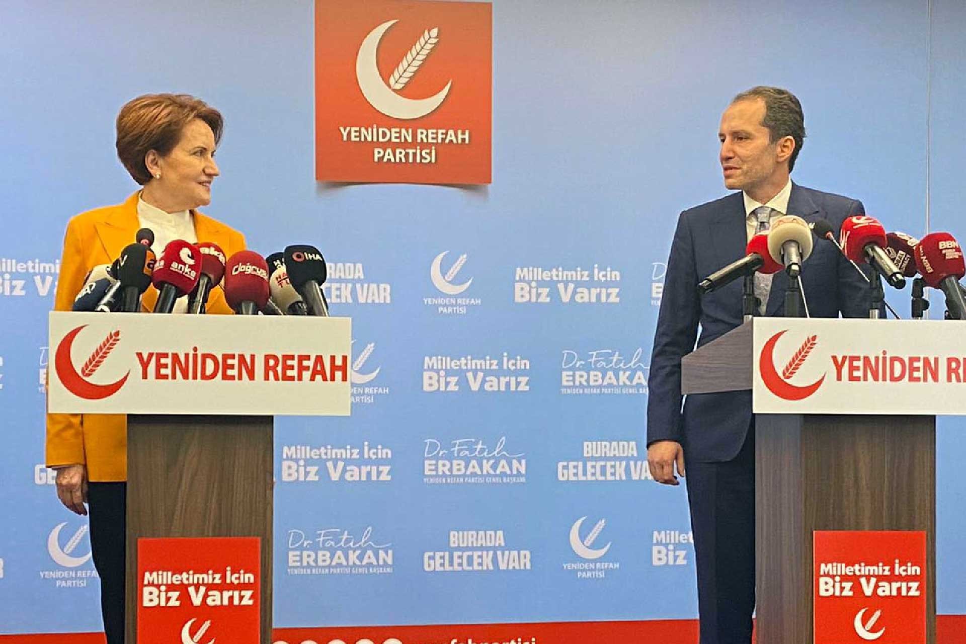 Meral Akşener ve Fatih Erbakan