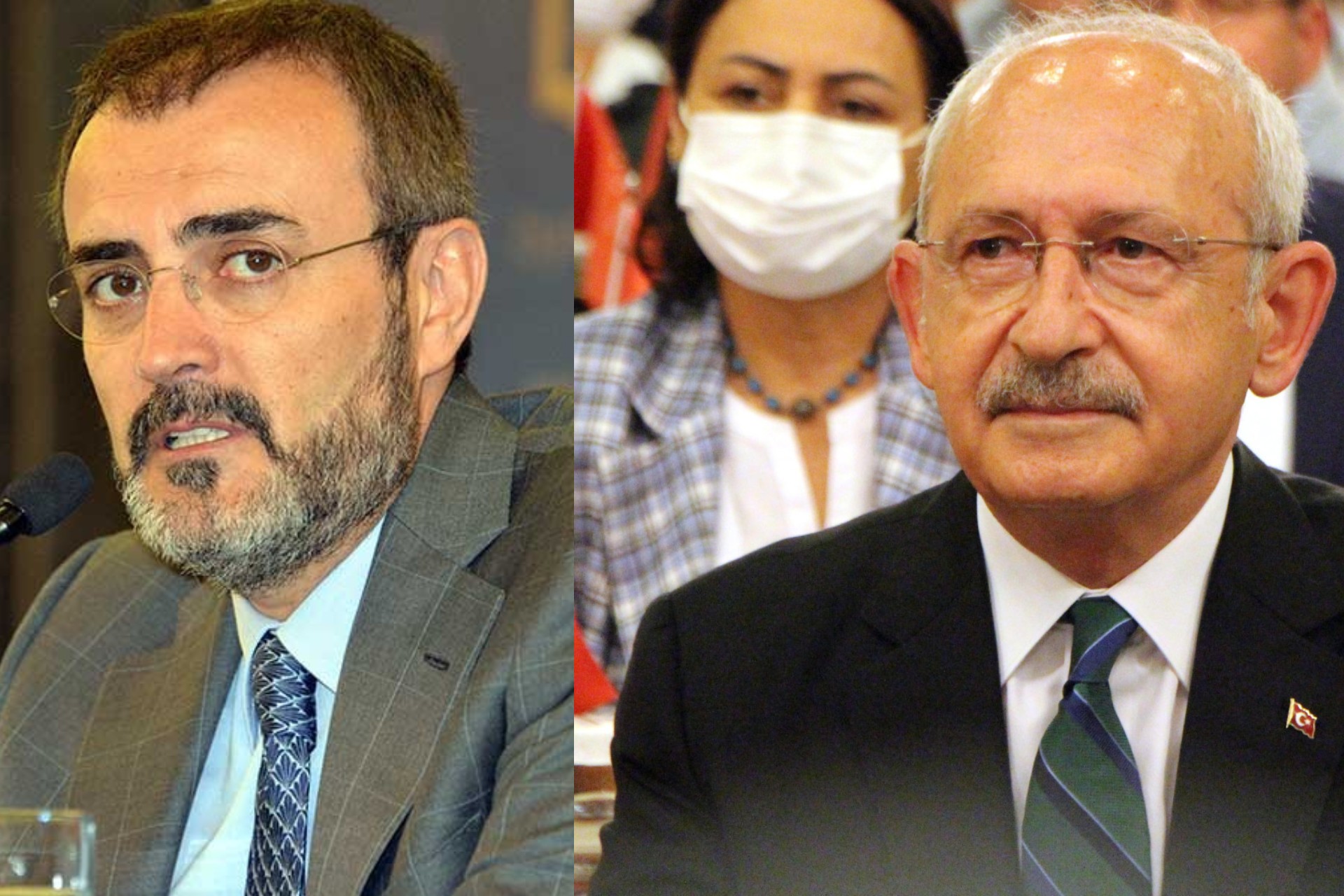 Mahir Ünal (solda), Kemal Kılıçdaroğlu (sağda)