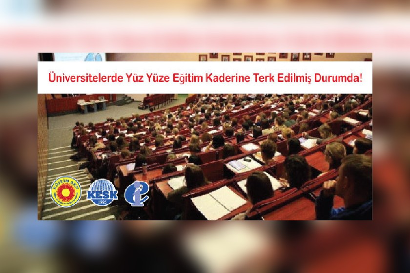 Eğitim Sen üniversitelerde yüz yüze eğitime ilişkin açıklama