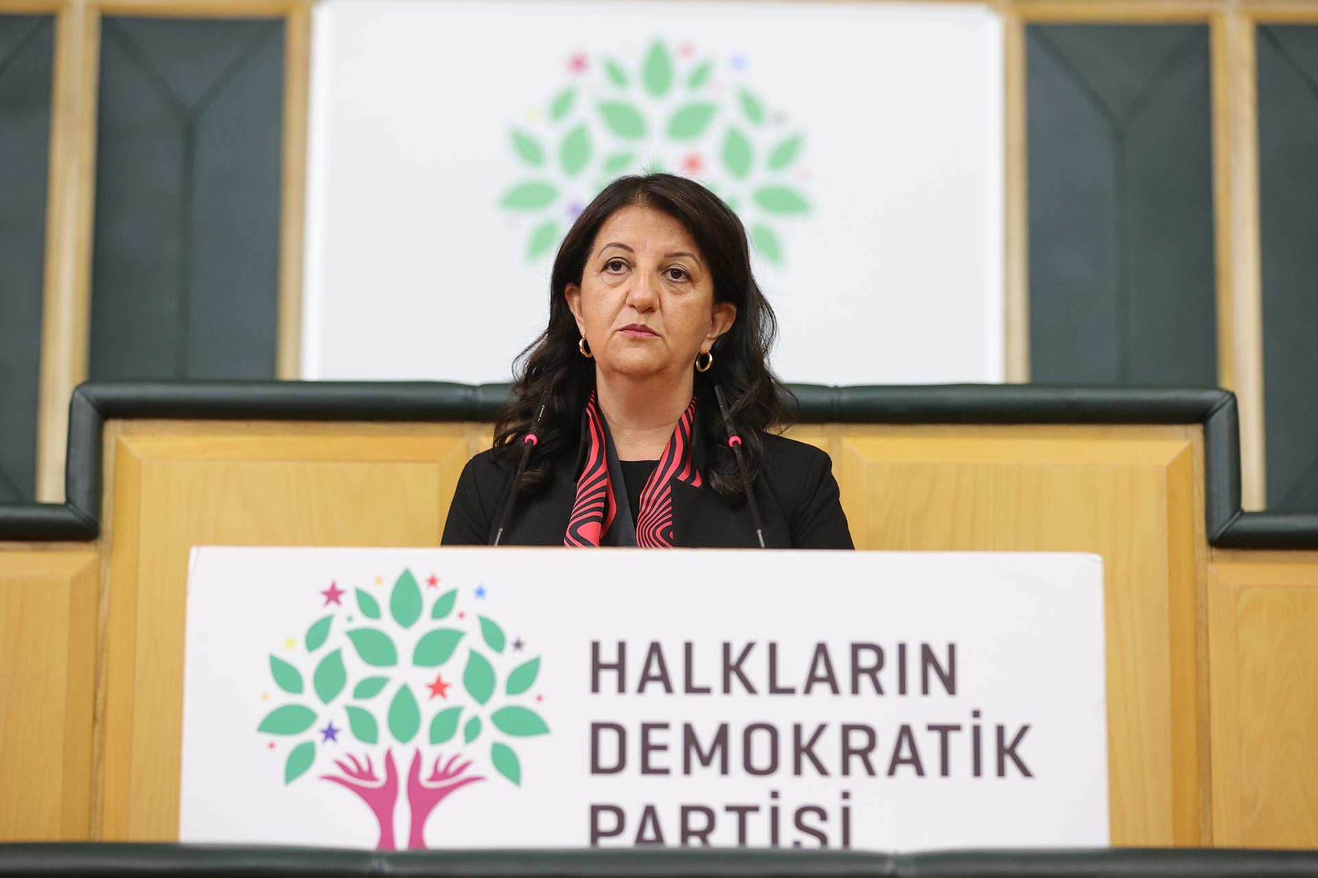 Pervin Buldan kürsüde konuşuyor