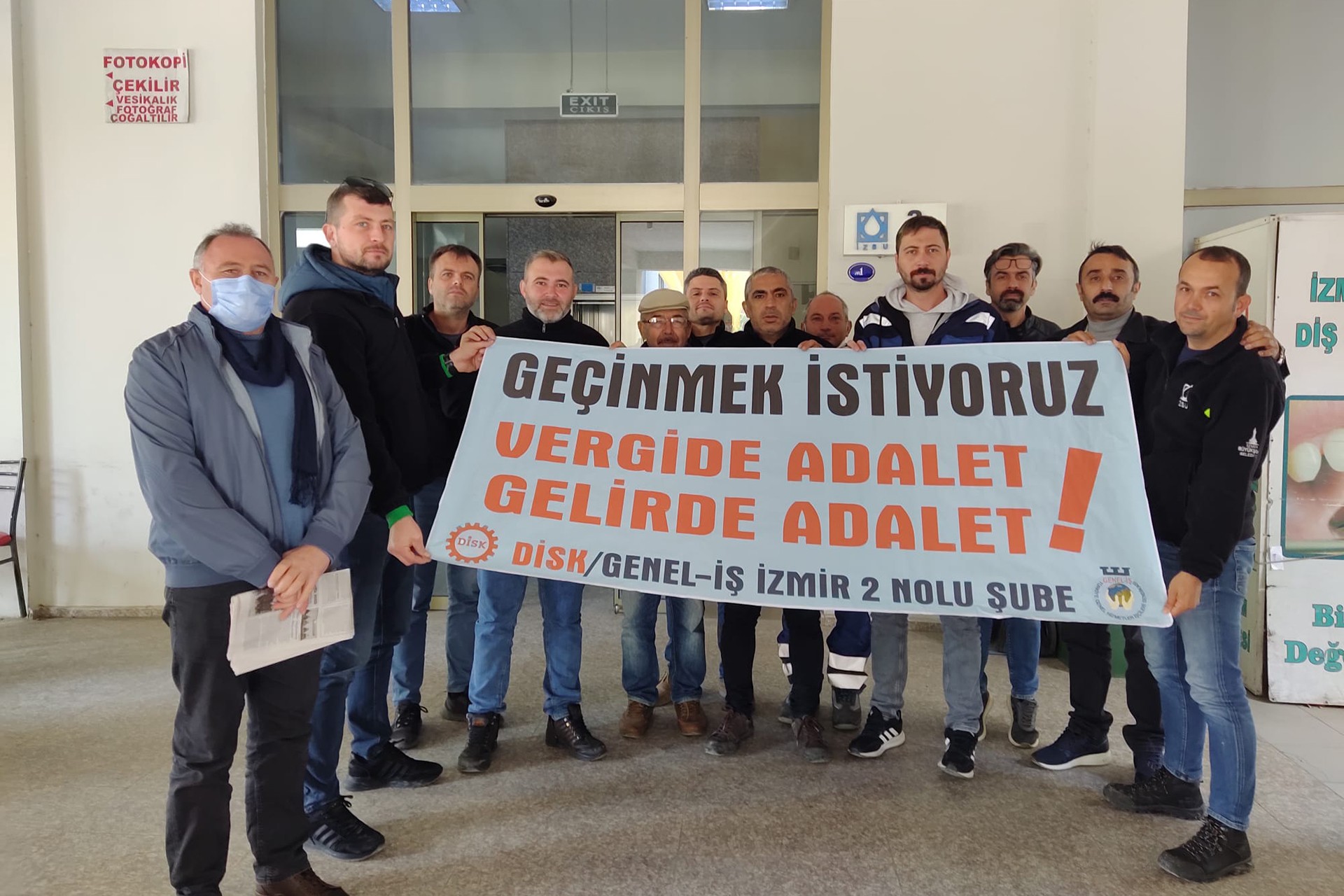 İZSU Menderes işçileri vergide adalet istedi