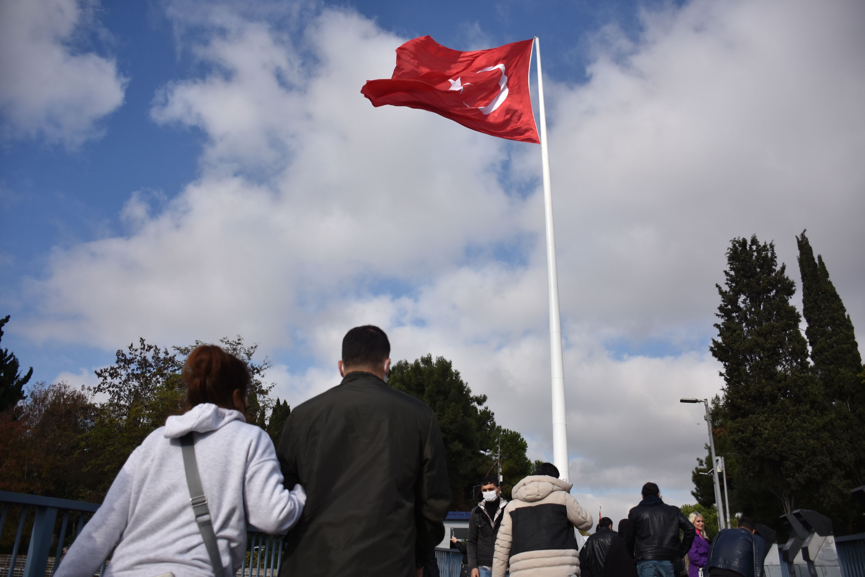 Türkiye'nin en uzun bayrak direğinin açılışı