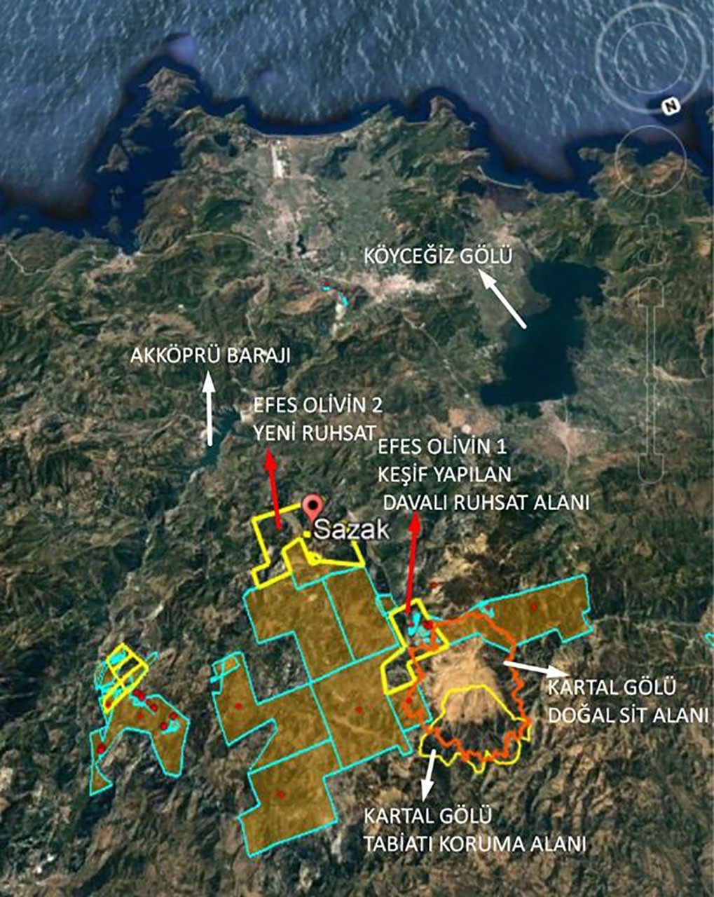 Sandras proje alanı haritası 