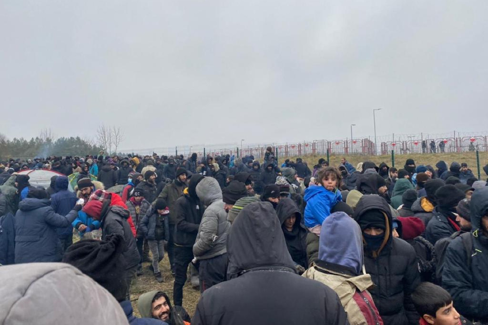 Belarus-Polonya sınırındaki mülteciler