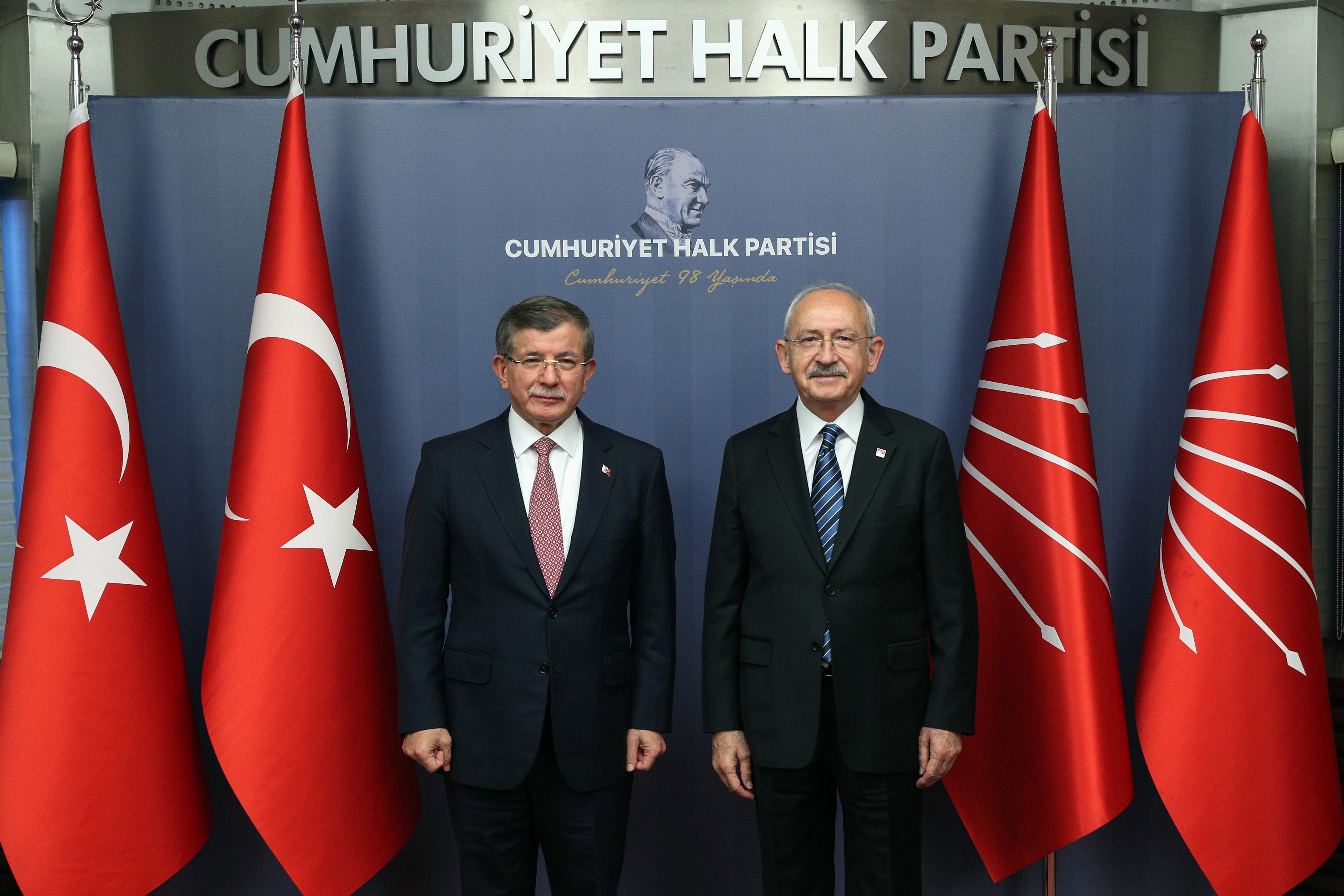 Ahmet Davutoğlu ve Kemal Kılıçdaroğlu