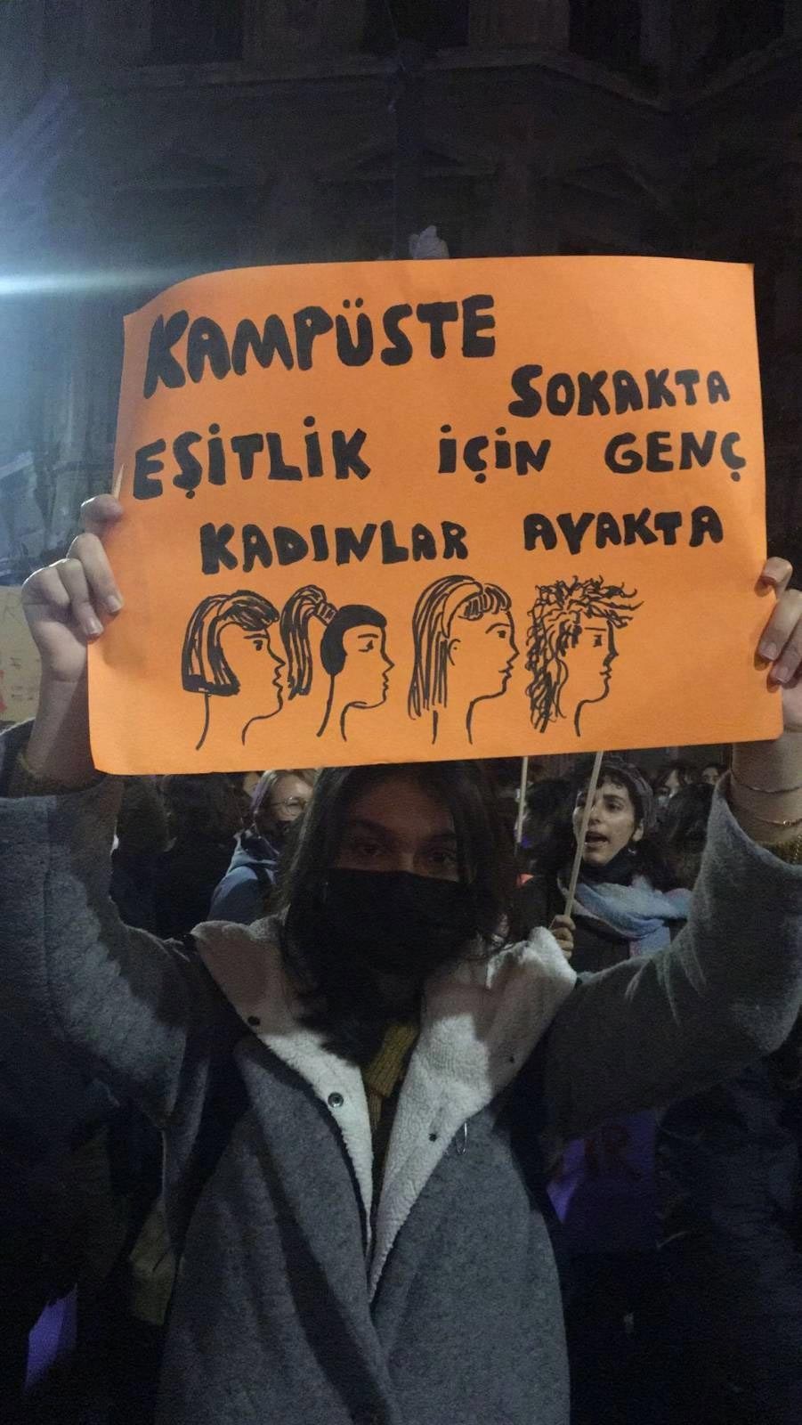 25 kasım eyleminden bir döviz