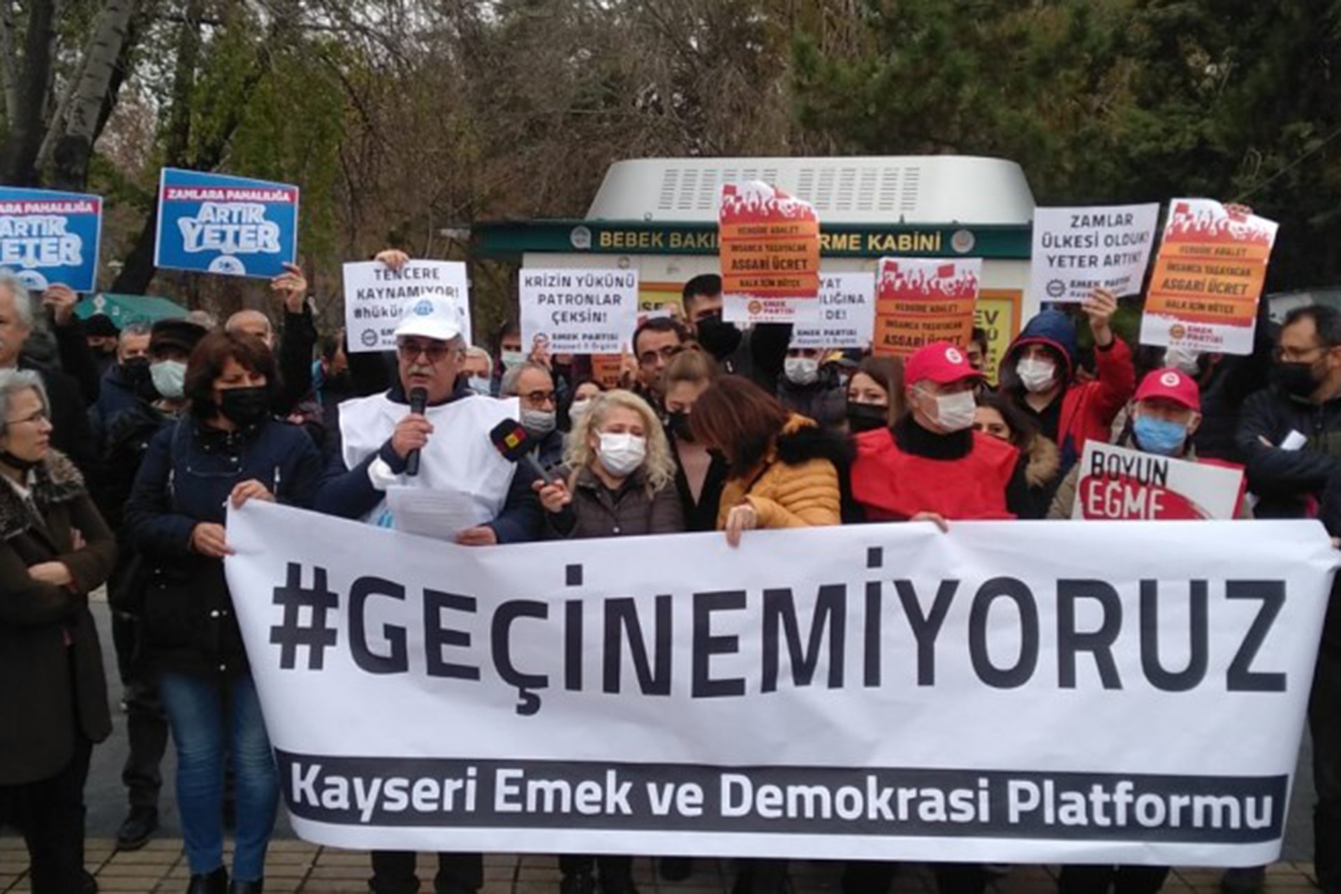 Kayseri'de geçinemiyoruz eylemi