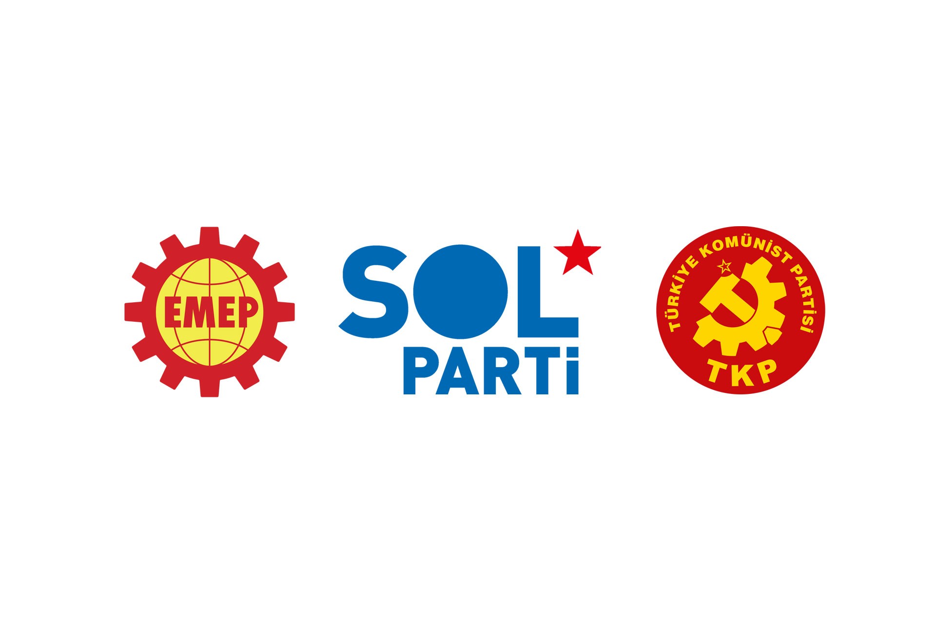 EMEP, Sol Parti ve TKP logoları