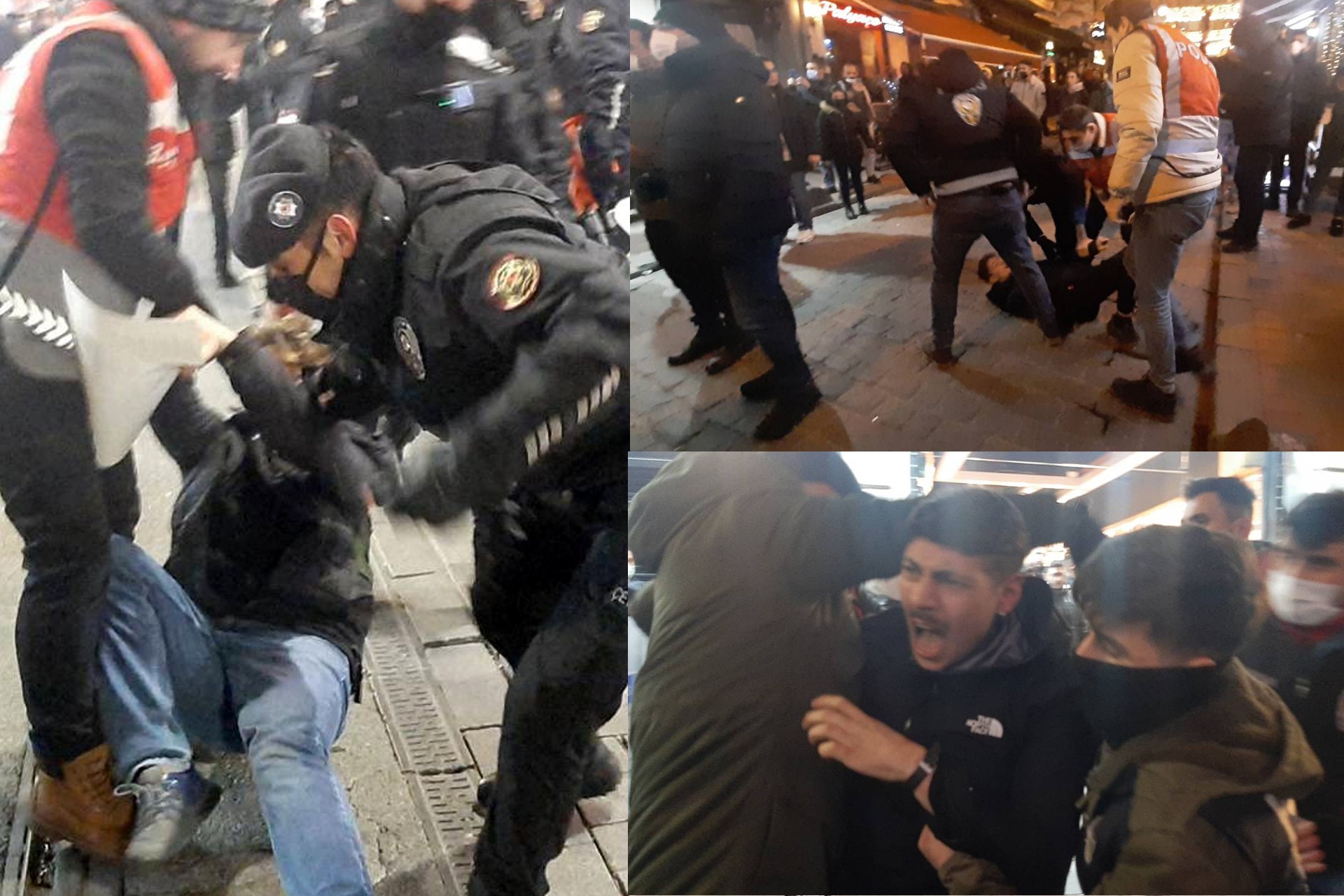 Polis gözaltı yaparken