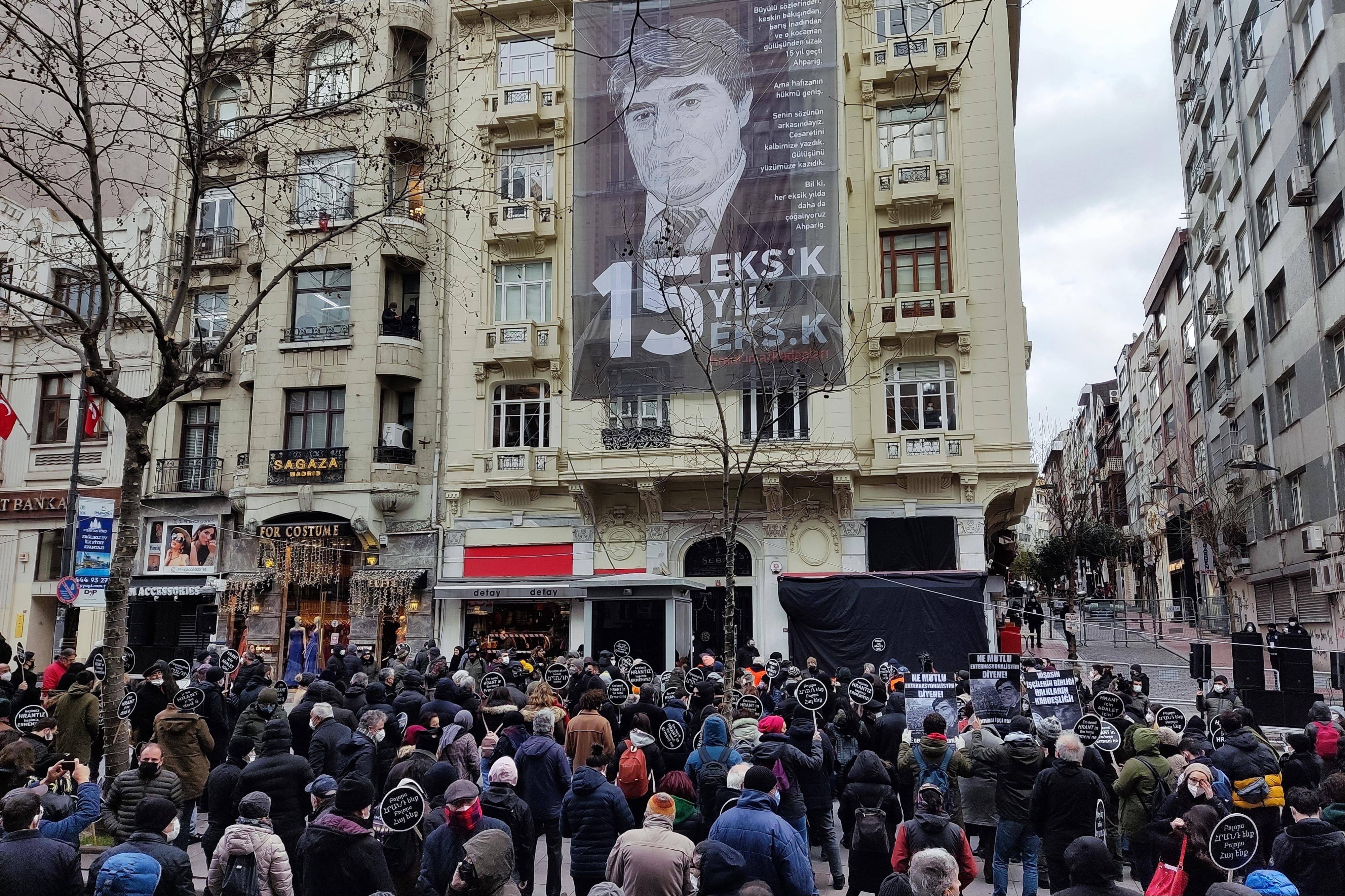 Hrant Dink öldürülüşünün 15. yılında anılıyor