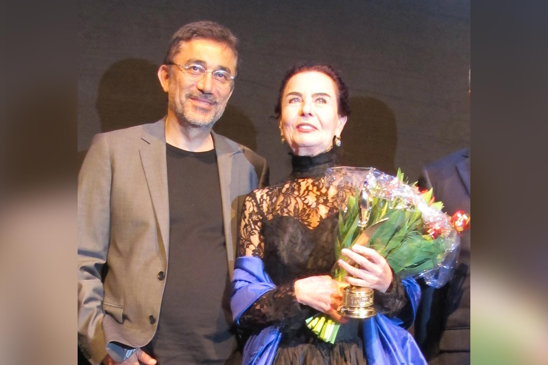 Fatma Girik (sağda) ve Nuri Bilge Ceylan (solda)