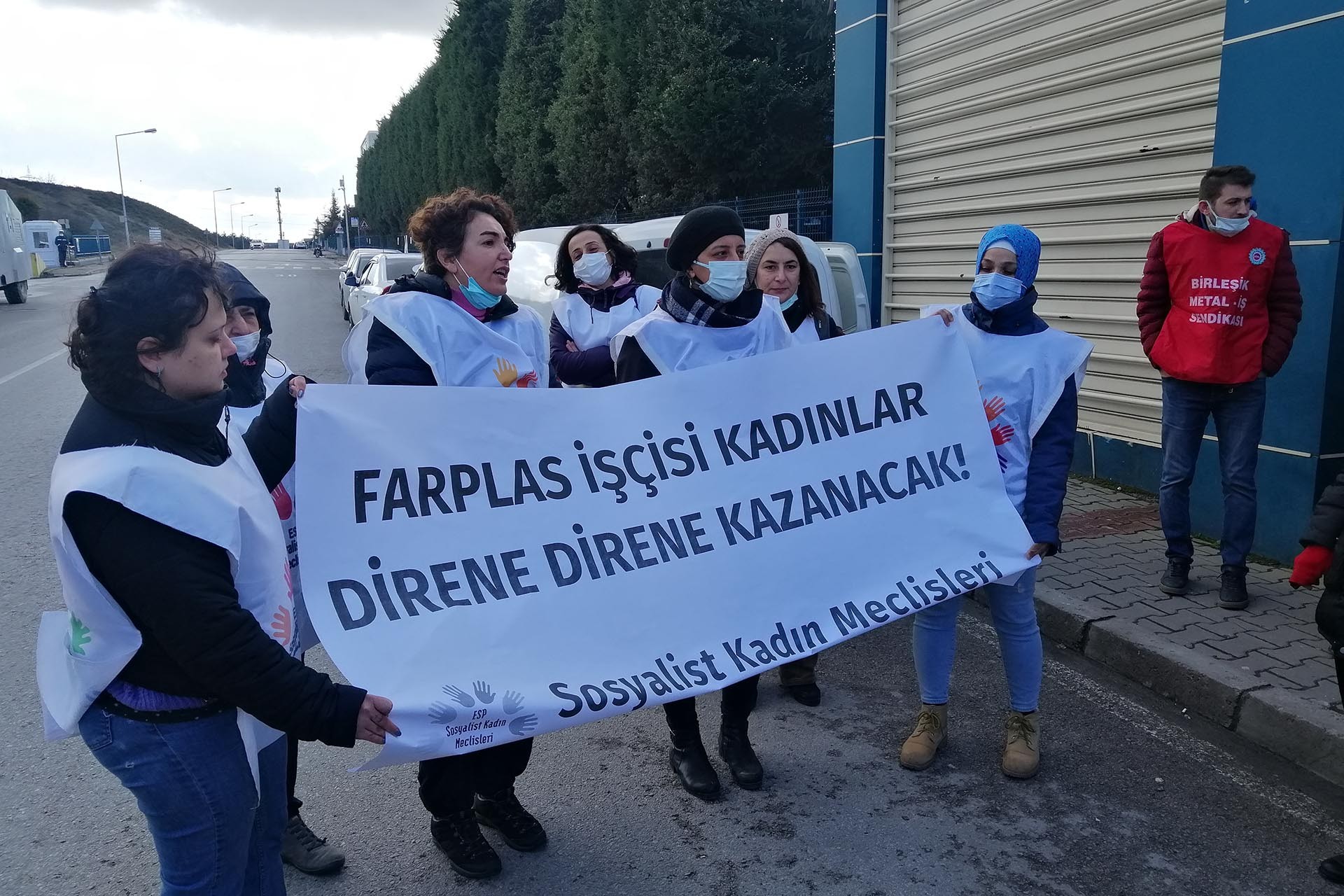 Farplas işçilerinin direnişine destek ziyaretleri