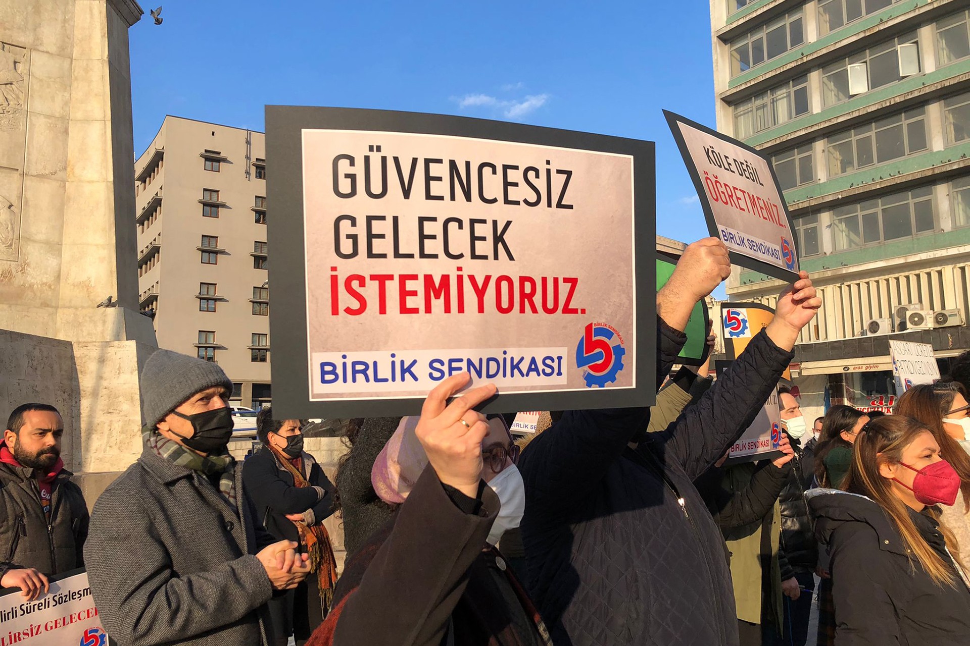 Özel sektör öğretmenleri eylem yaptı