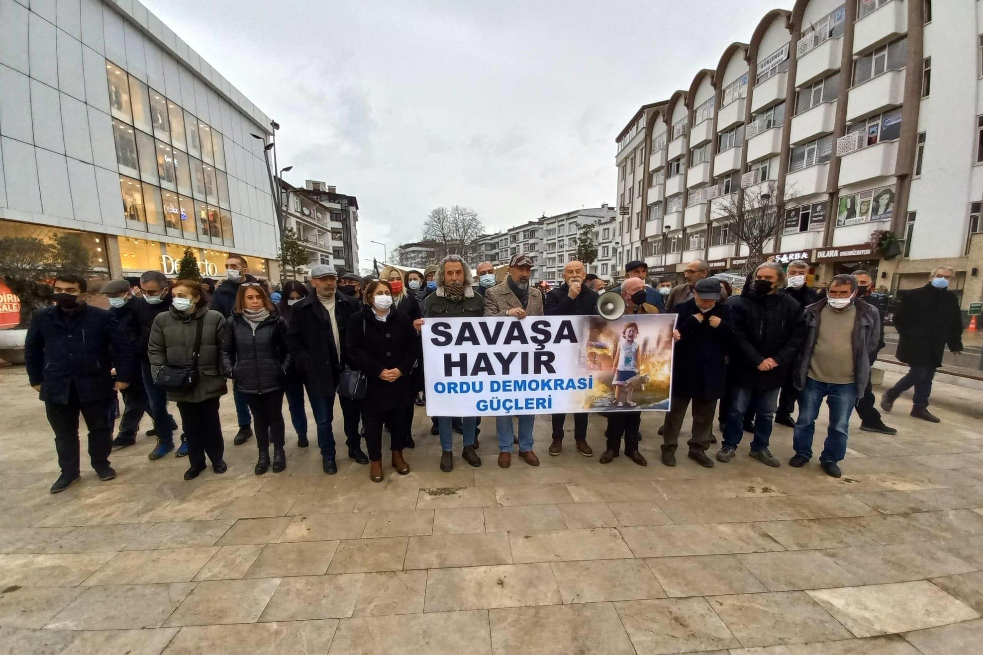 Ordu'da yapılan savaş karşıtı açıklama