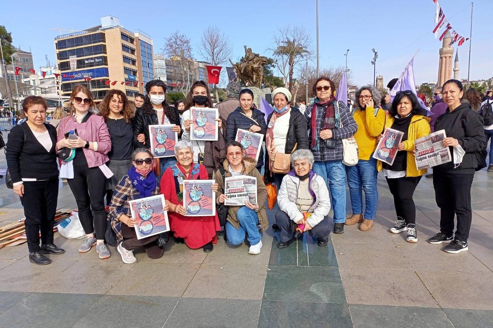 Antalya'da 8 mart açıklaması.