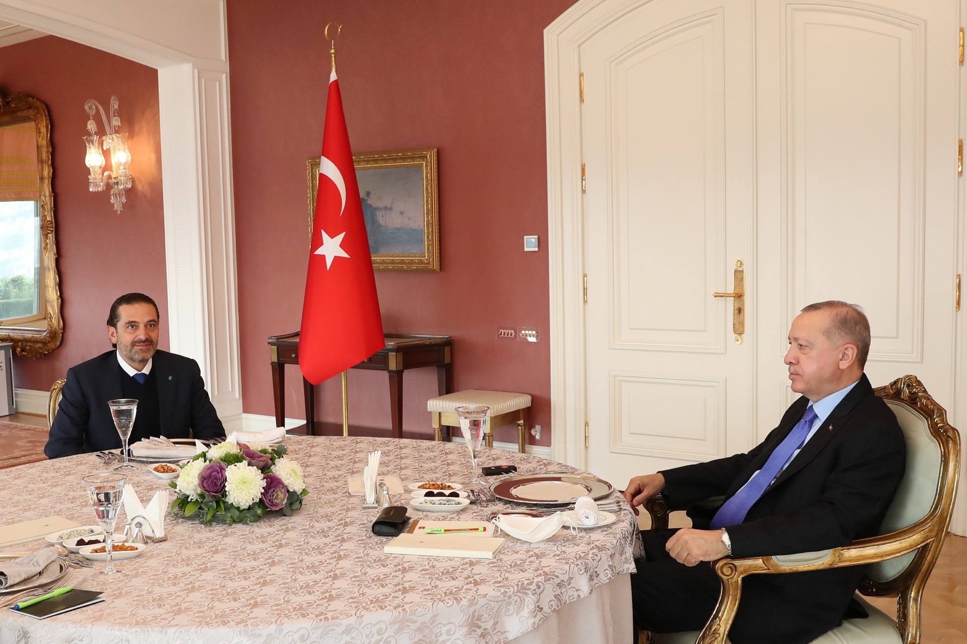 Saad Hariri ve Tayyip Erdoğan