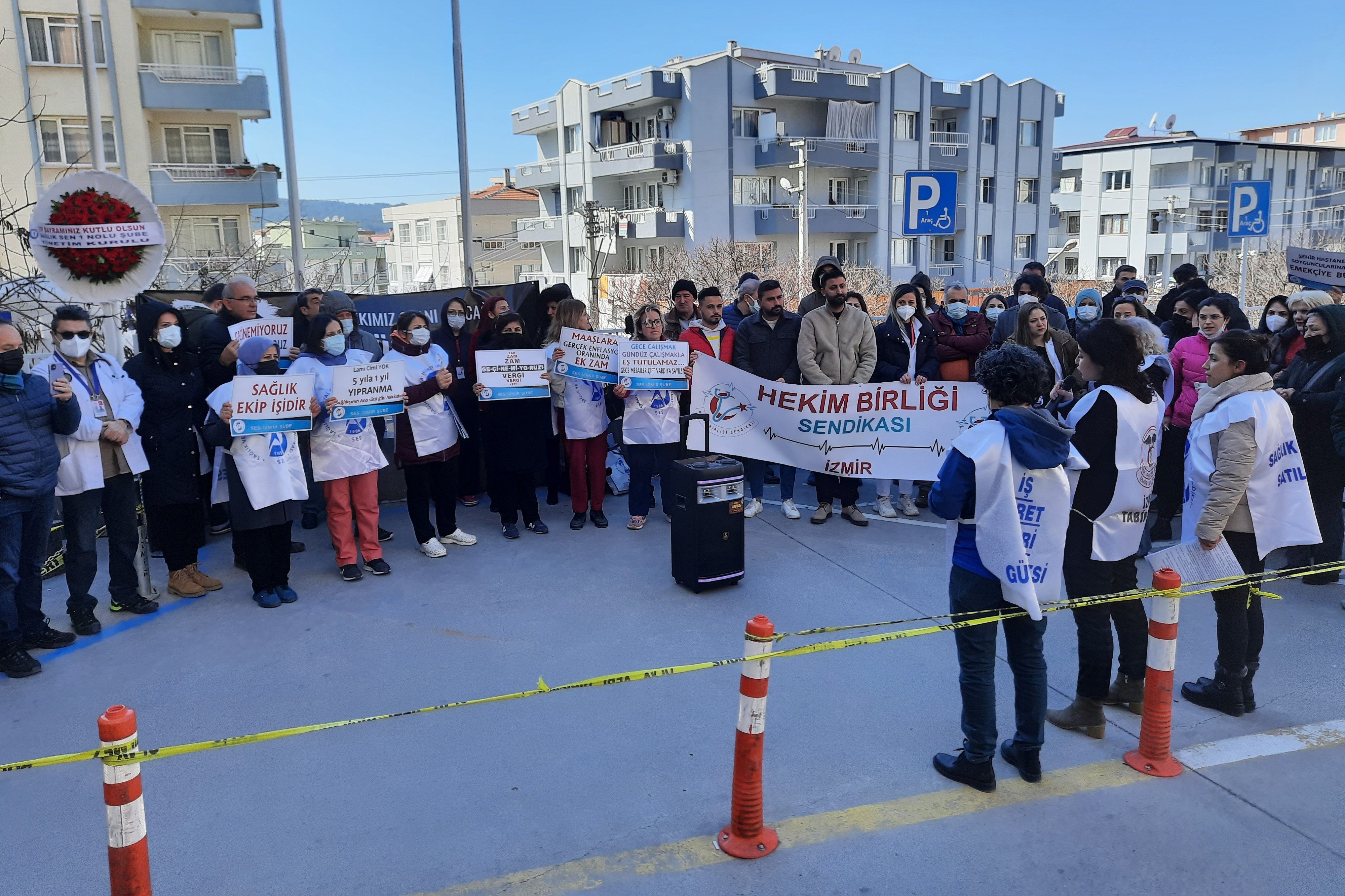 İzmir sağlık çalışanları grev