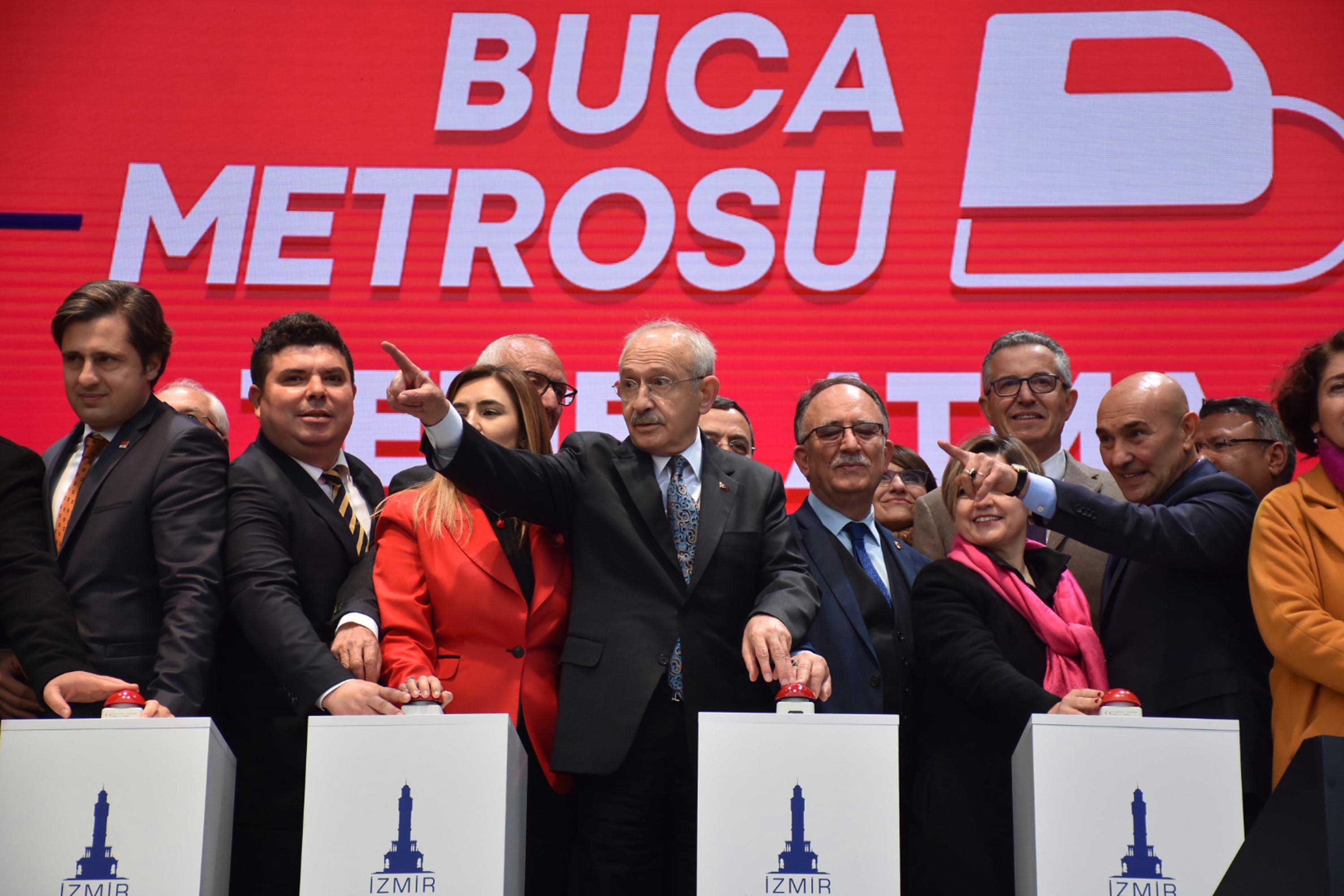 Buca Metrosu'nun temel atma töreni