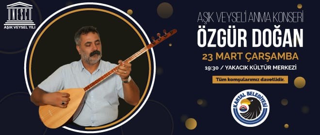 Kartal Belediyesi, Aşık Veysel anma etkinlikleri afişi