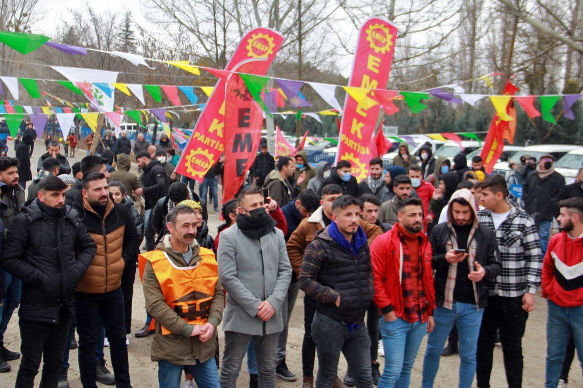 Eskişehir'de gerçekleştirilen Newroz kutlamasından bir fotoğraf.