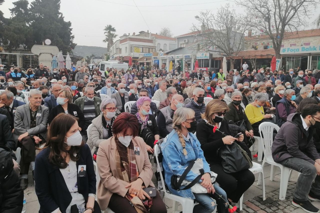 Eski Foça Belediye Başkanlarından Ziraat Mühendisi Ahmet Nihat Dirim'in cenaze töreni