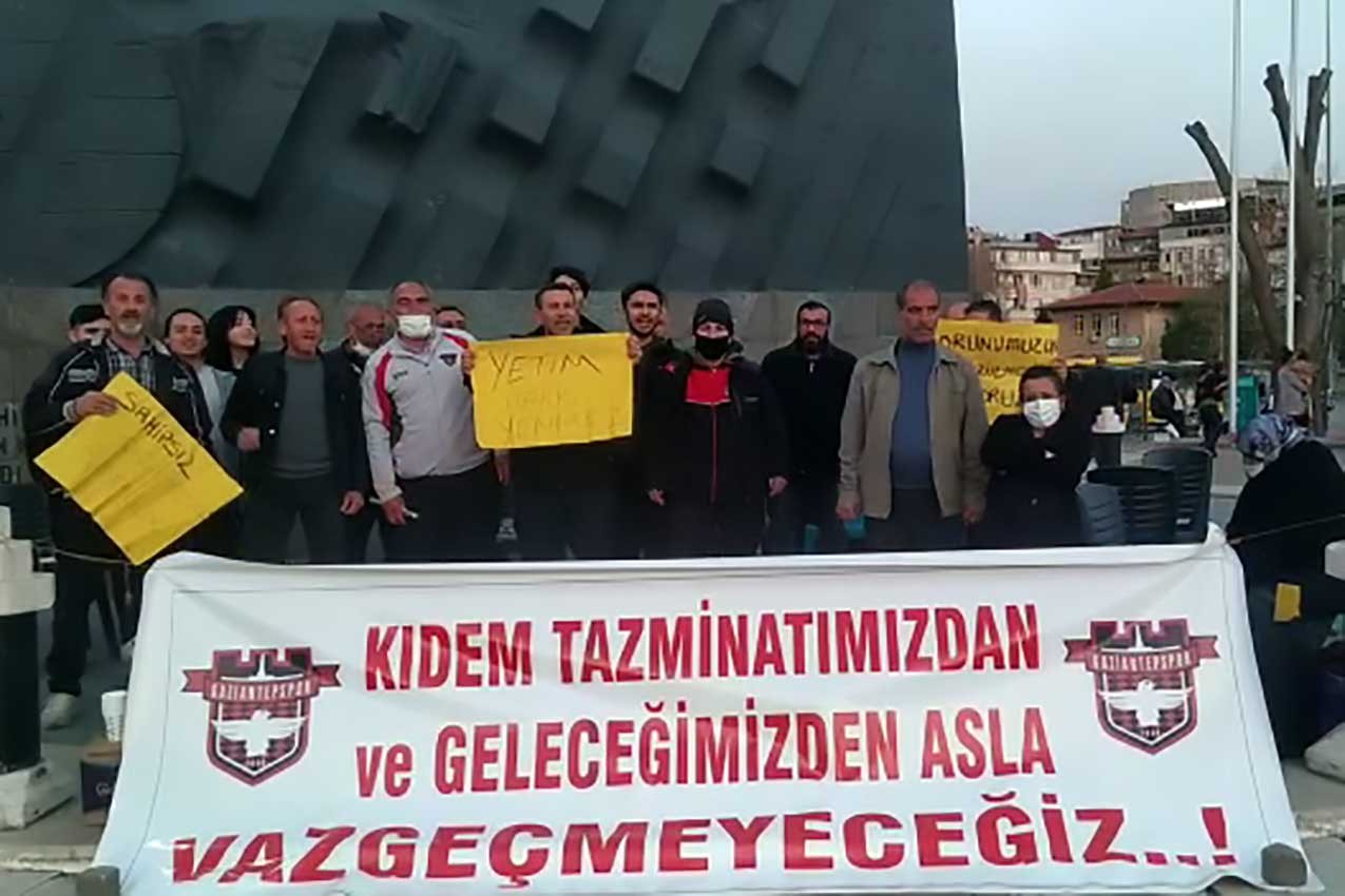 Gaziantepspor işçileri