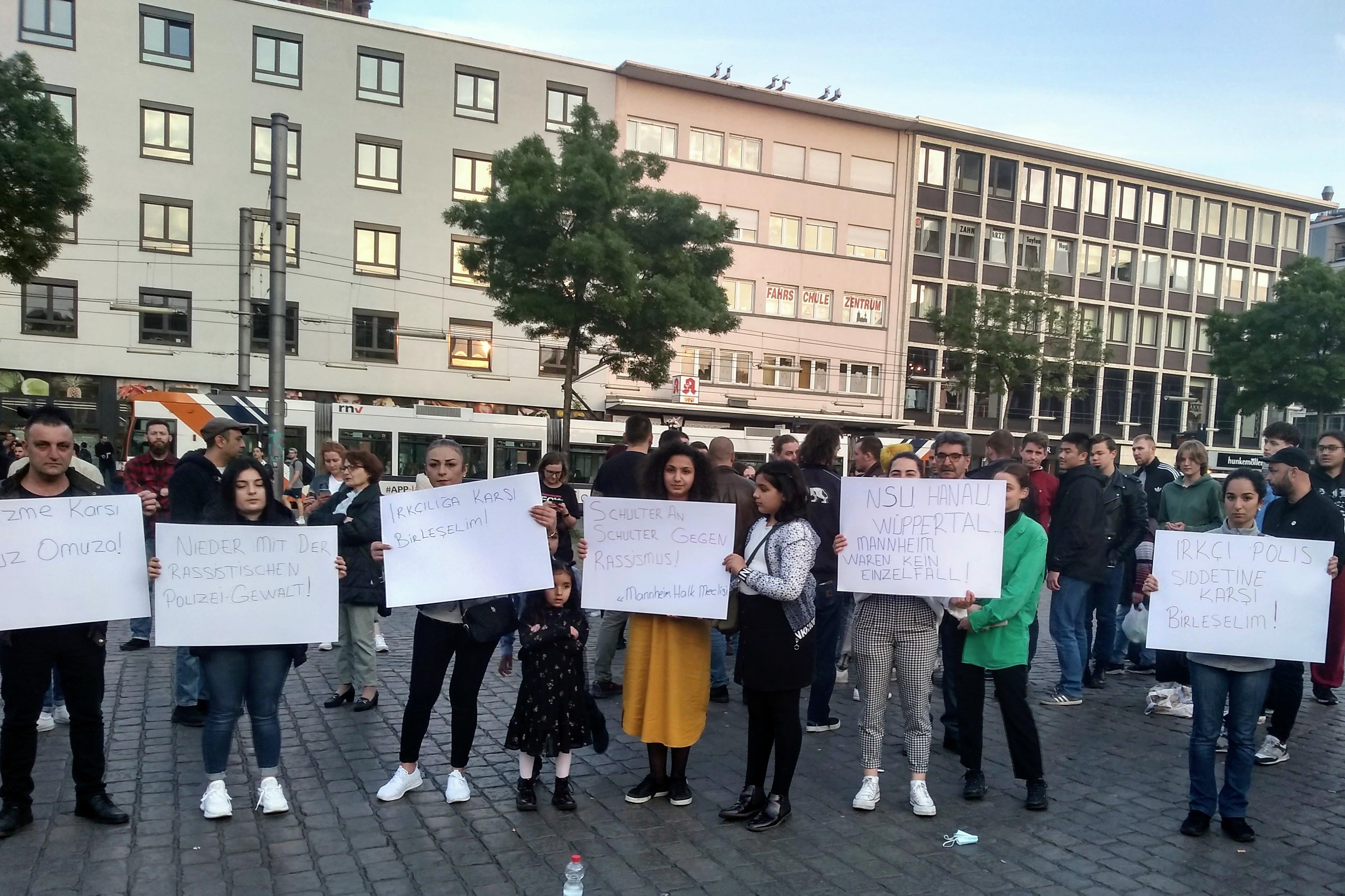 Mannheim'da protesto