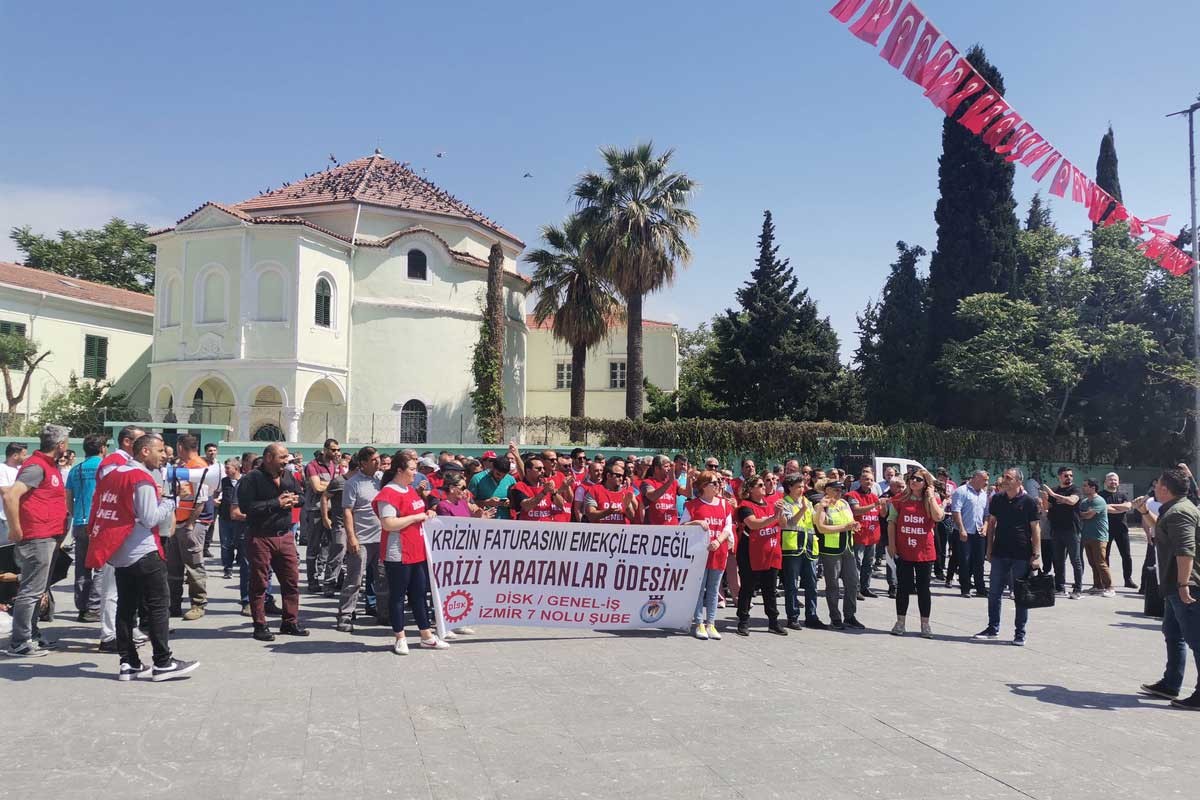 Bornova Belediyesi işçileri eylemde